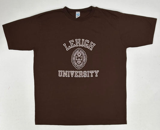 Vintage Lehigh University Brown T-Shirt L/XL 22.75x28.75 Leisure Wear Tag USA
