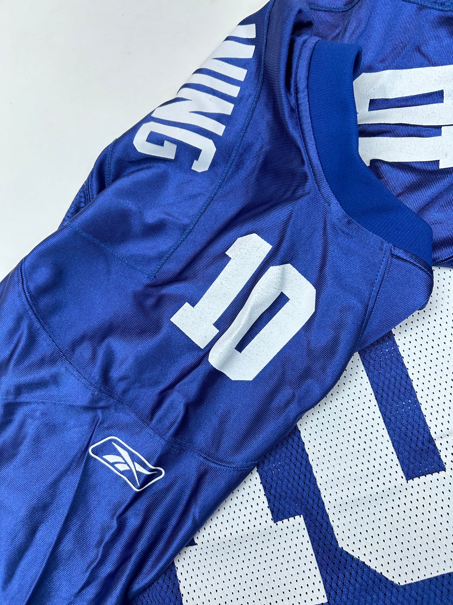 Vintage 2000s Reebok New York Giants Eli Manning NFL Jersey Blue Large