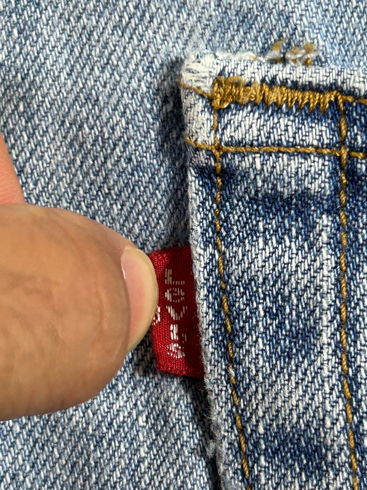 Vintage Levi's 550 Denim Blue Jean Shorts Relaxed Fit 36 18.25x23 Inches Cotton Lesotho
