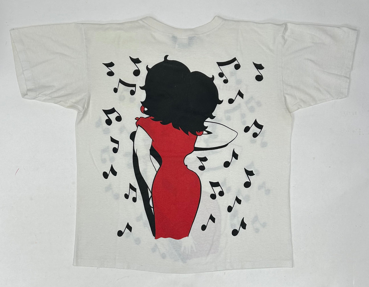 Vintage Betty Boop I Wanna Be Loved By You 1993 Front & Back Graphic Tee L/XL Fit 23.5x27.5 Inches As Is Worn