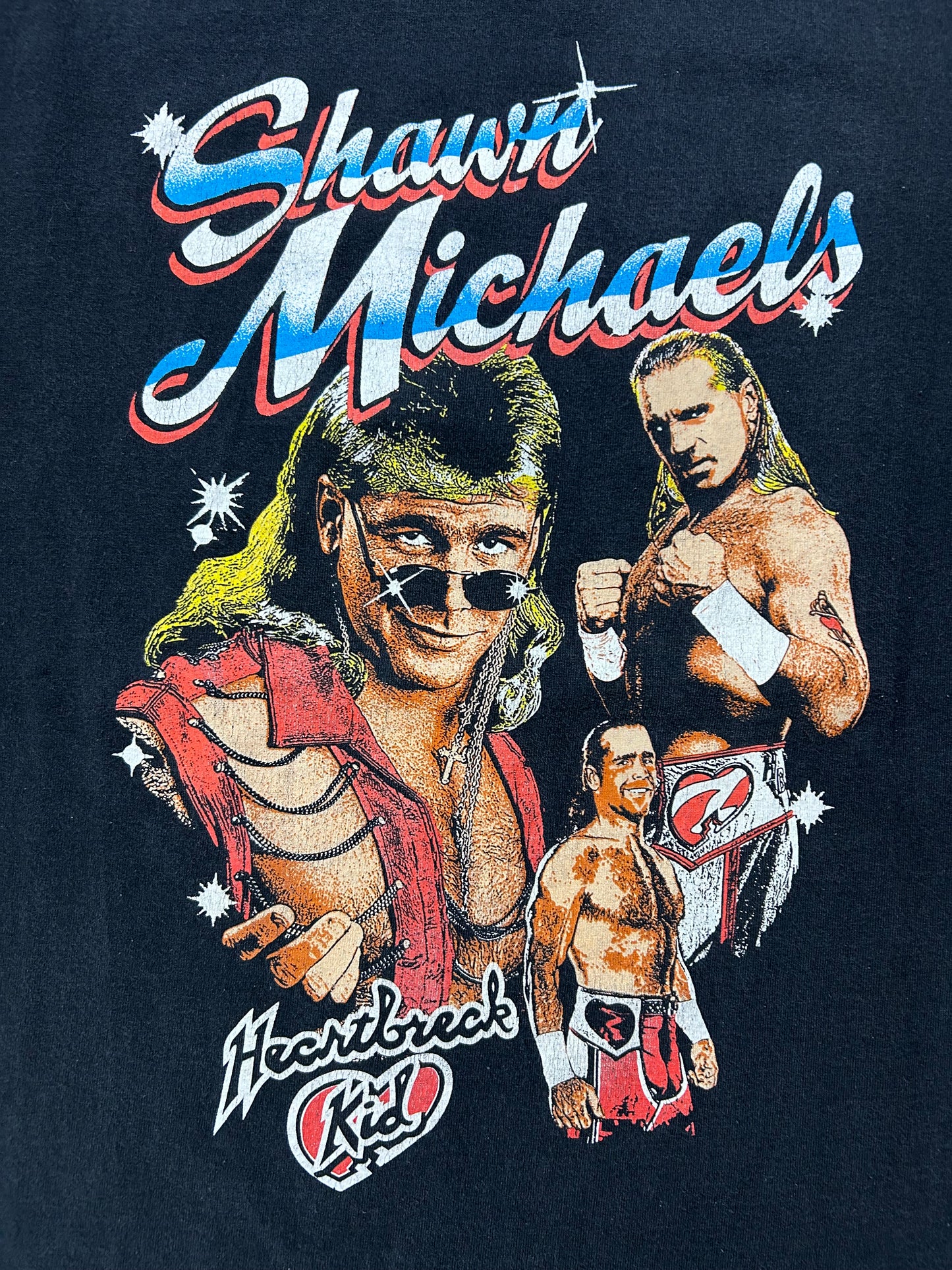 2016 WWE Legends Shawn Michaels The Heartbreak Kid Wrestling T-Shirt Large 21x28.5 Inches