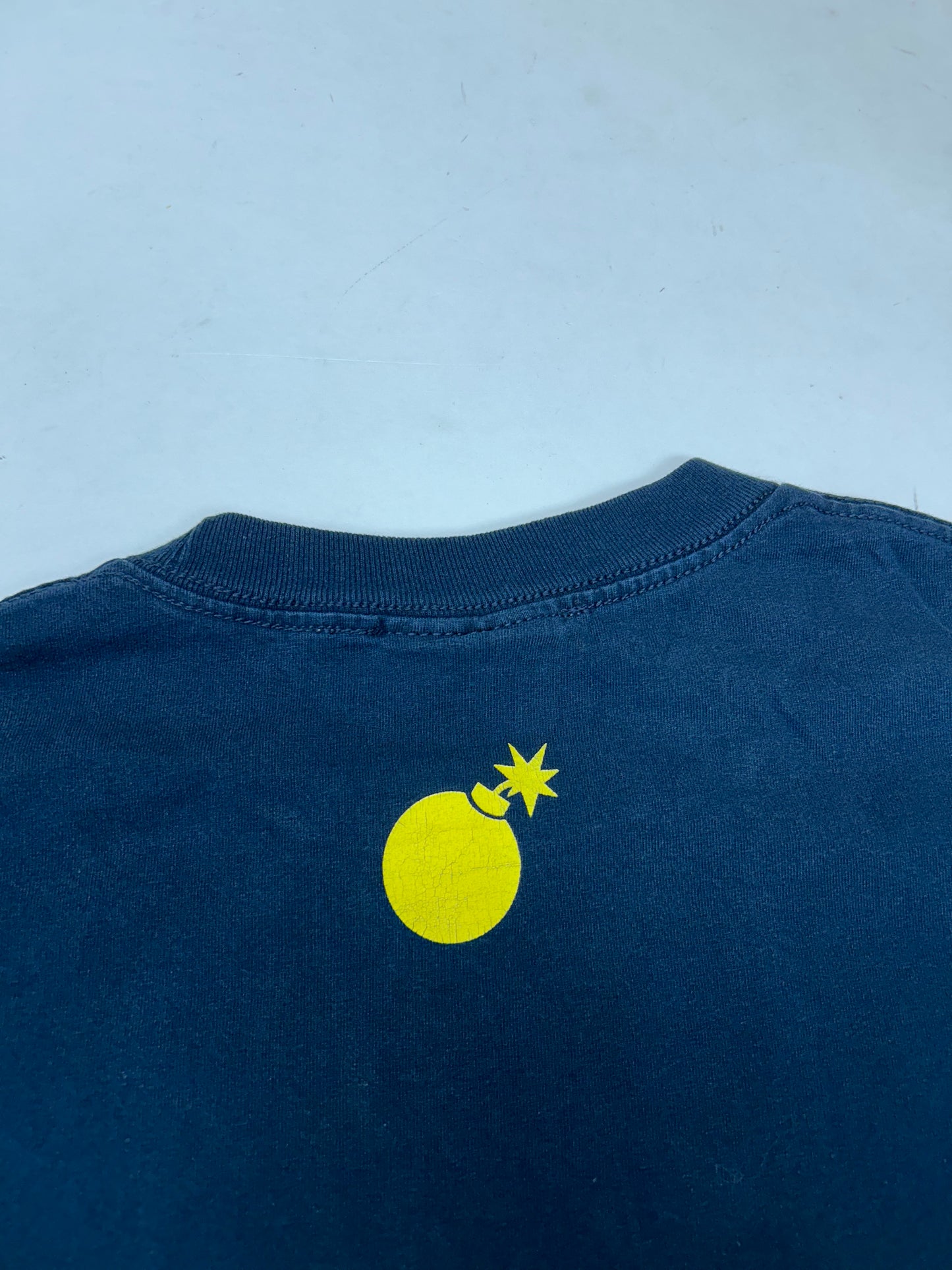 Vintage 00s The Hundreds Adam Bomb The Beginning Of The End Graphic Tee Navy Medium 20x28 Inches As Is