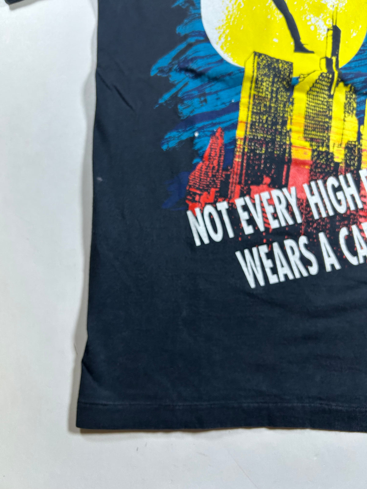 Vintage 90s Nike Air Jordan Not Every High Flying Hero Wears A Cape Tee Medium 19.75x28 Inches