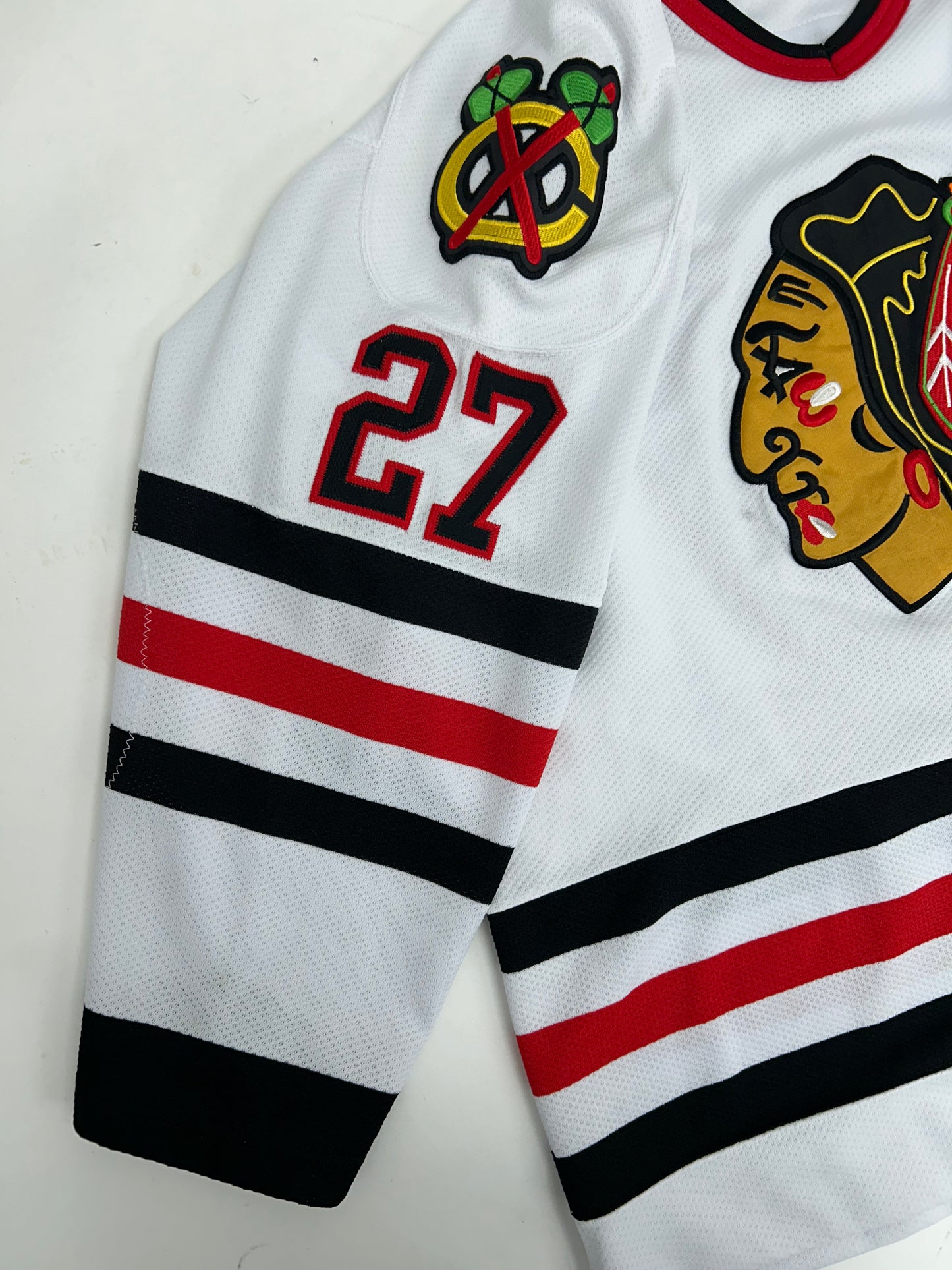 Vintage Starter NHL Chicago Blackhawks Jeremy Roenick Hockey Jersey Men’s Large 28x29.75 Inches