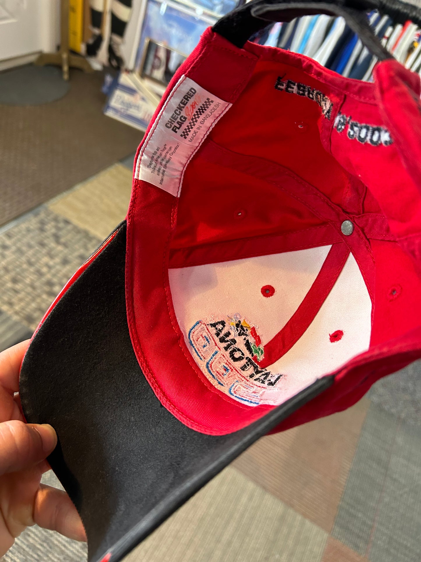Vintage NASCAR Daytona 500 Hat Great American Race 2003 Checkered Flag Sports Adult Adjustable OSFM