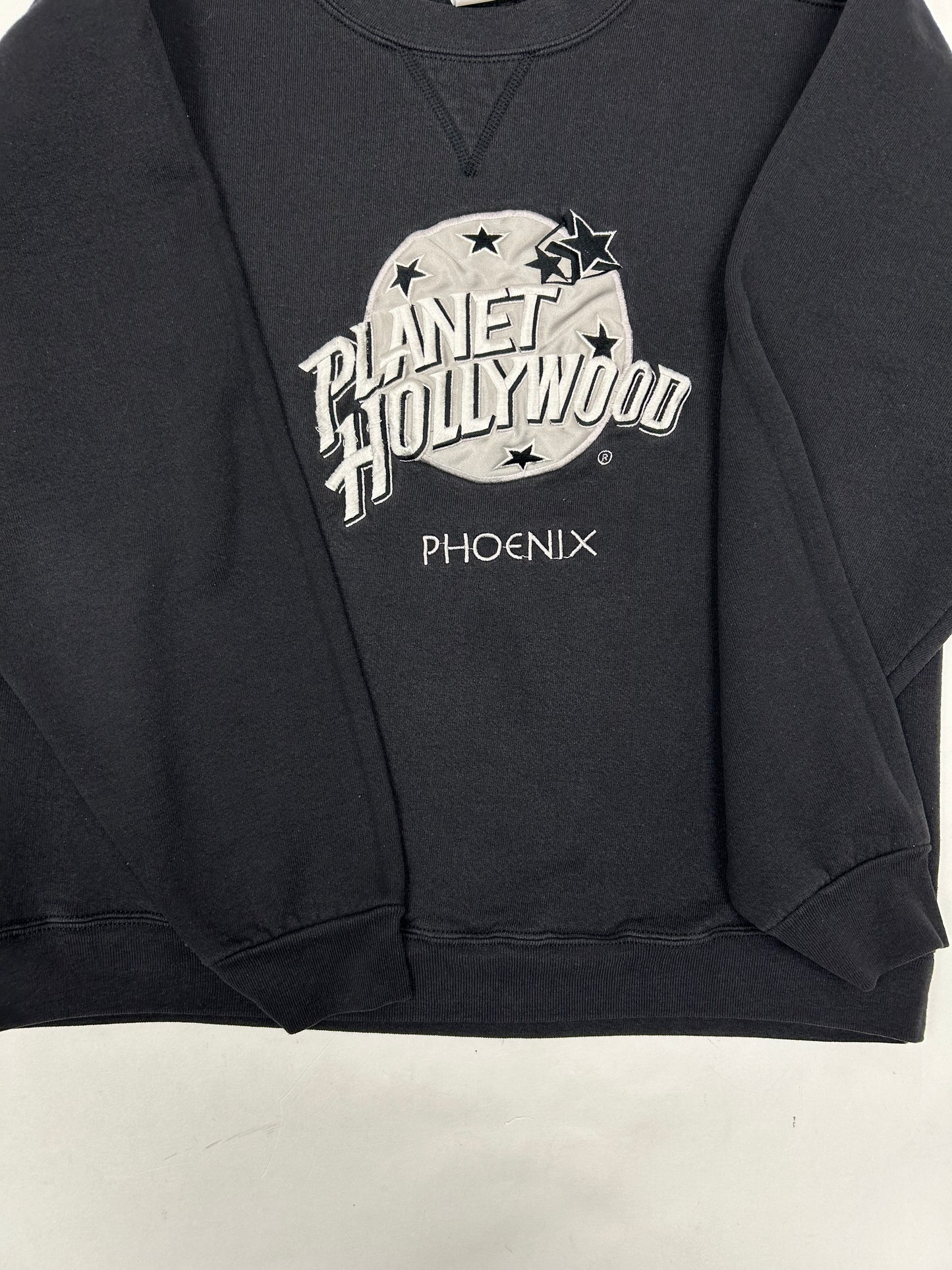 Vintage 90s Planet Hollywood Phoenix Crewneck Sweatshirt Medium/Small Fit 21x25 Inches