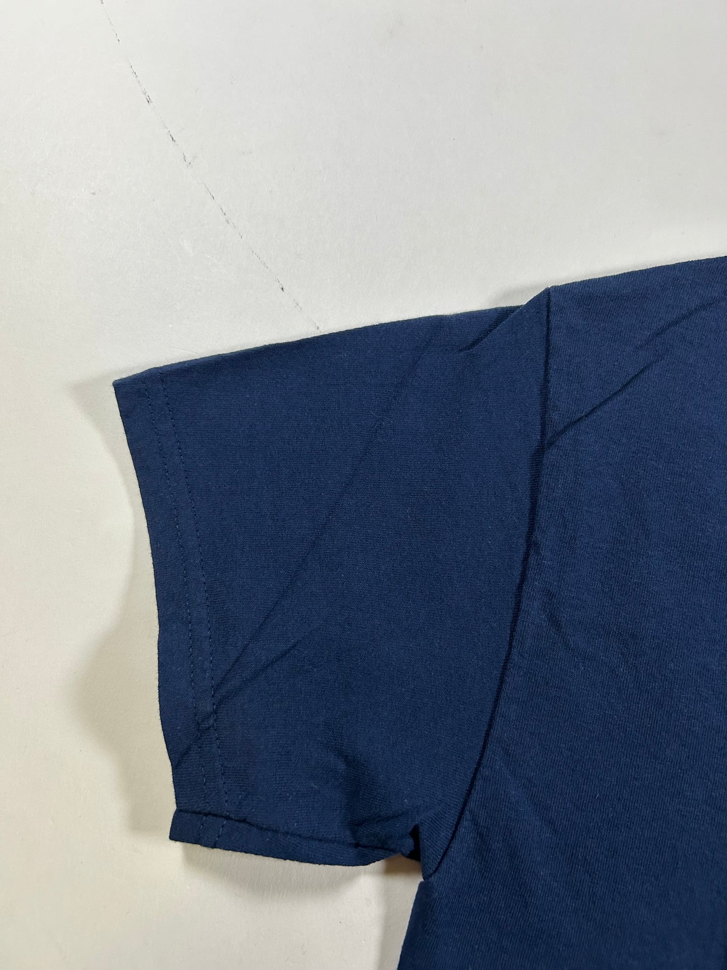 Vintage 2009 Popeye New Jersey Where Only The Strong Survive Tee Medium 20x27.75 Inches Navy