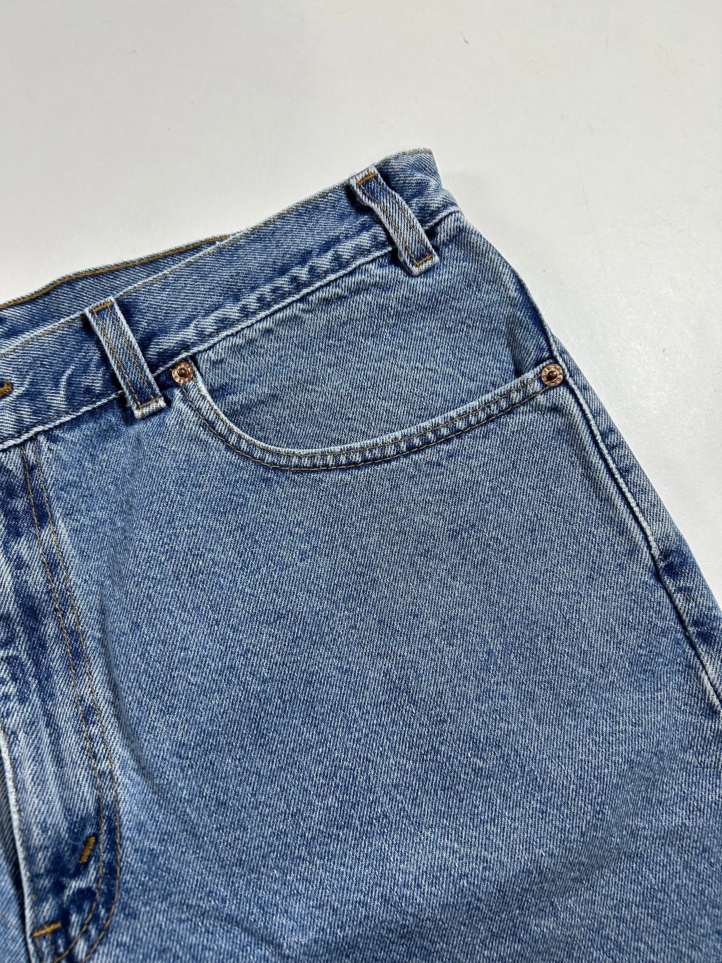 Vintage Levi's 550 USA Denim Blue Jean Shorts Relaxed Fit 36 18.5x21.75 Inches 100% Cotton