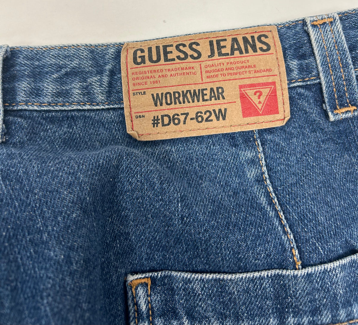 Guess Men’s Workwear D67-62W Carpenter Jeans Baggy Loose Fit Tagged 32 16x44.75 Inches