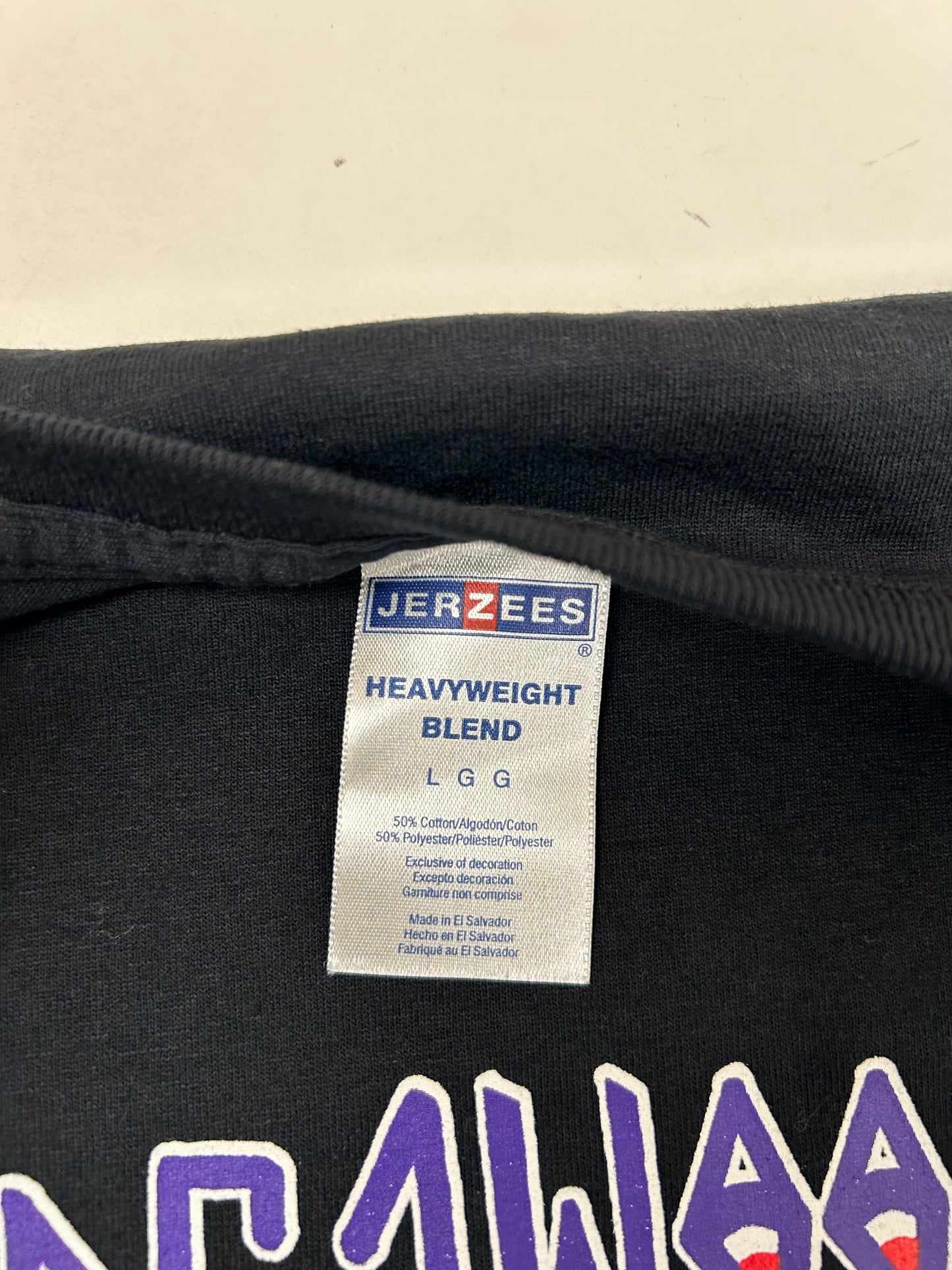 Edgewood NJ first edition “Deeper Than The Roots.” Tee Large 21x28.5 Inches 00s Jerzees 50/50 Blend Made In El Salvador Black
