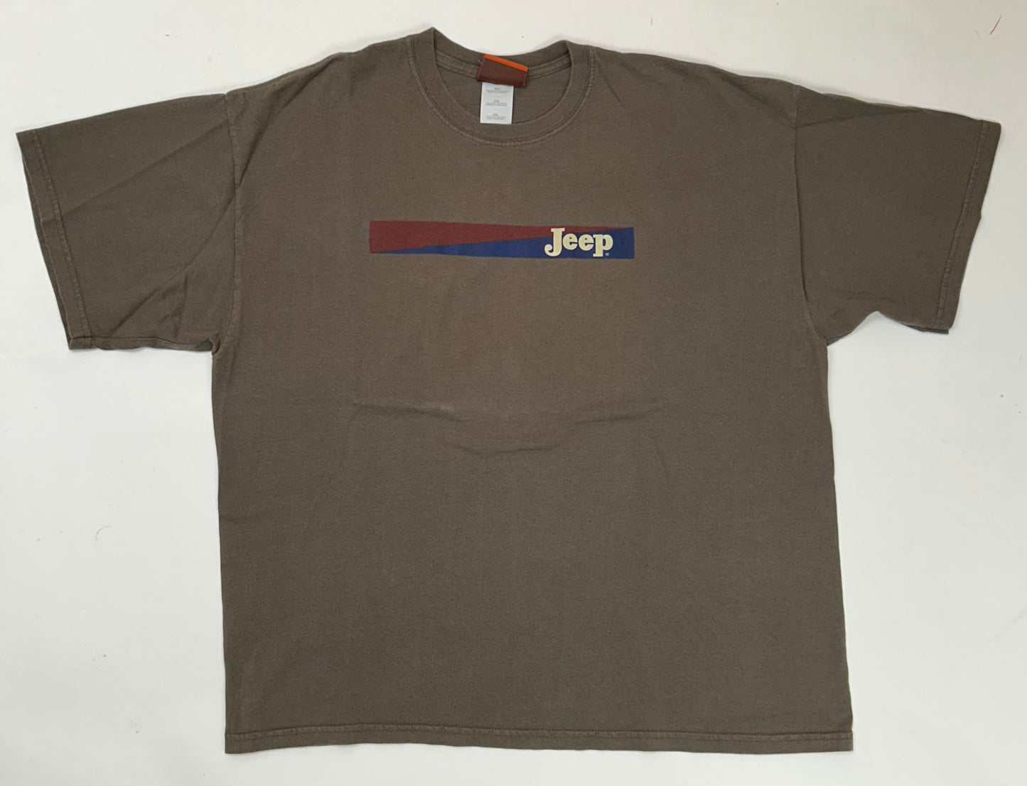 Vintage 00s Jeep Car Company Promo Tee 2XL 25.5x29.25 Inches Brown