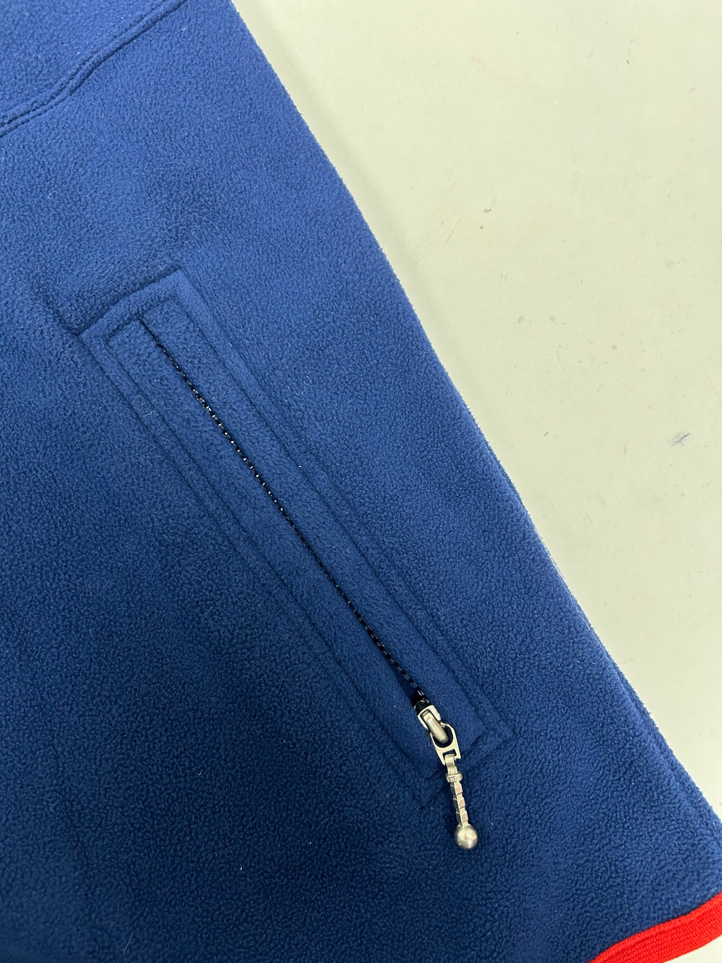 Vintage Nike USA Soccer Team Vest XL Blue Red Fleece Swoosh With USA Sticker