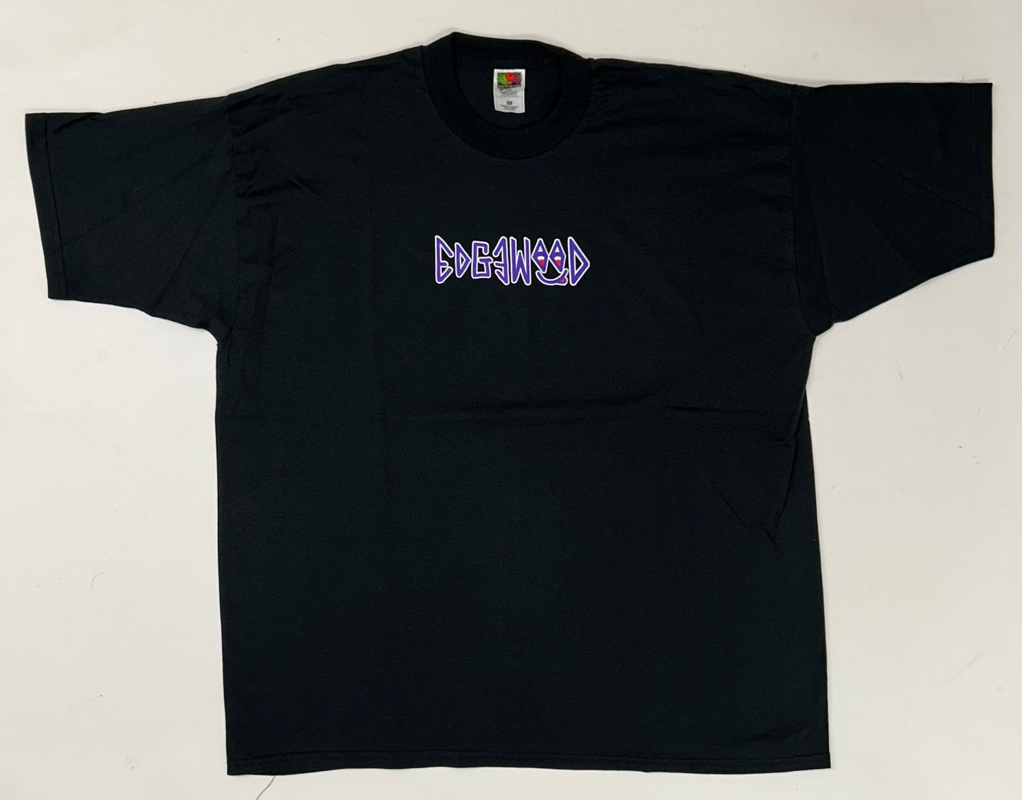 Edgewood NJ first edition “Deeper Than The Roots.” Tee 2XL 25.75x31.25 Early 00s Late 90s Fruit Of The Loom Best 50/50 Blend Assembled In Honduras Of USA