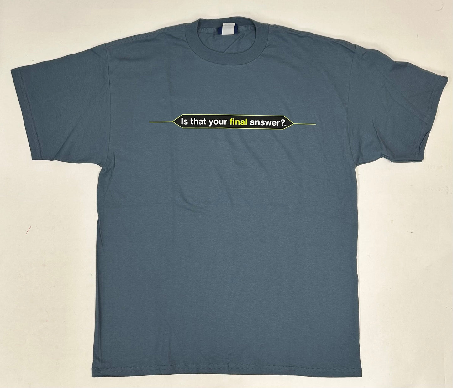 Vintage Who Wants To Be A Millionaire Regis Philbin TV Show Promo Tee XL