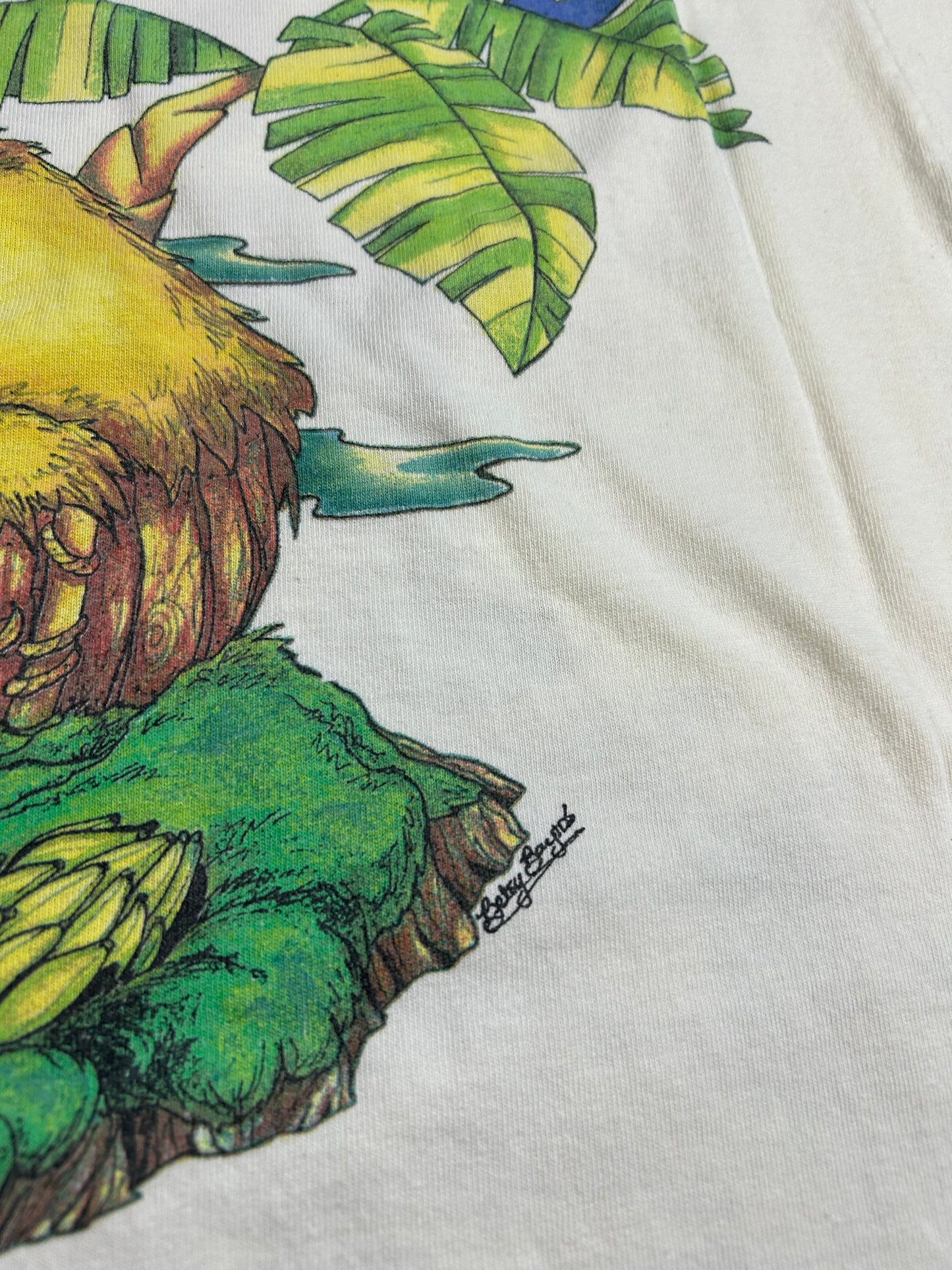 Vintage Jimmy Buffett Banana Wind Tour 1997 T-Shirt Music Giant Tag 20.75x29.5 Inches As Is Has Marks
