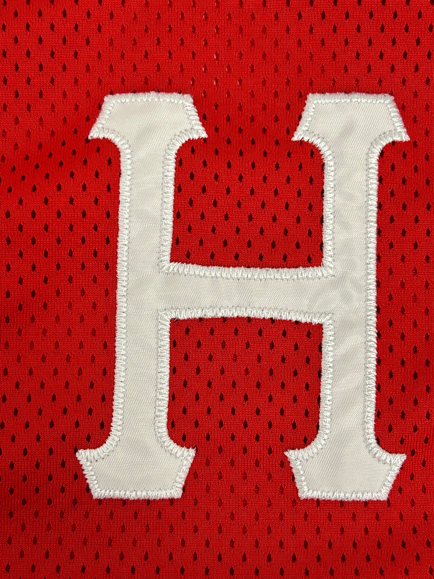 HUF Button-up Jersey Red Embroidered H Logo Short Sleeve Men’s Small 21x28.75 Inches