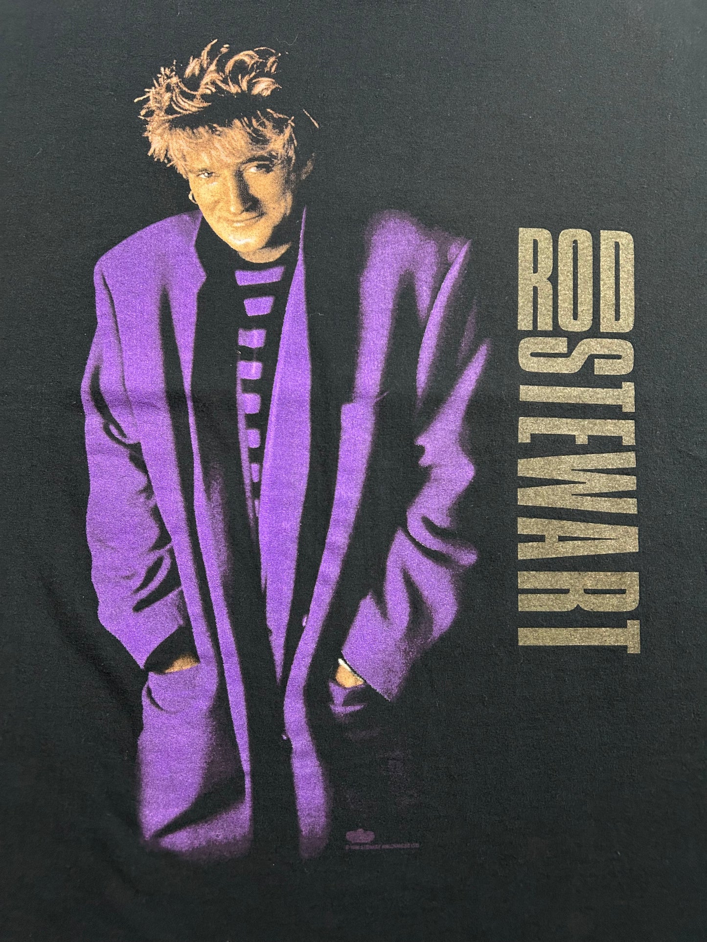 Vintage Rod Stewart Live Tour Band T-Shirt 22.25x27.5 Inches Music 1995 90s Tee