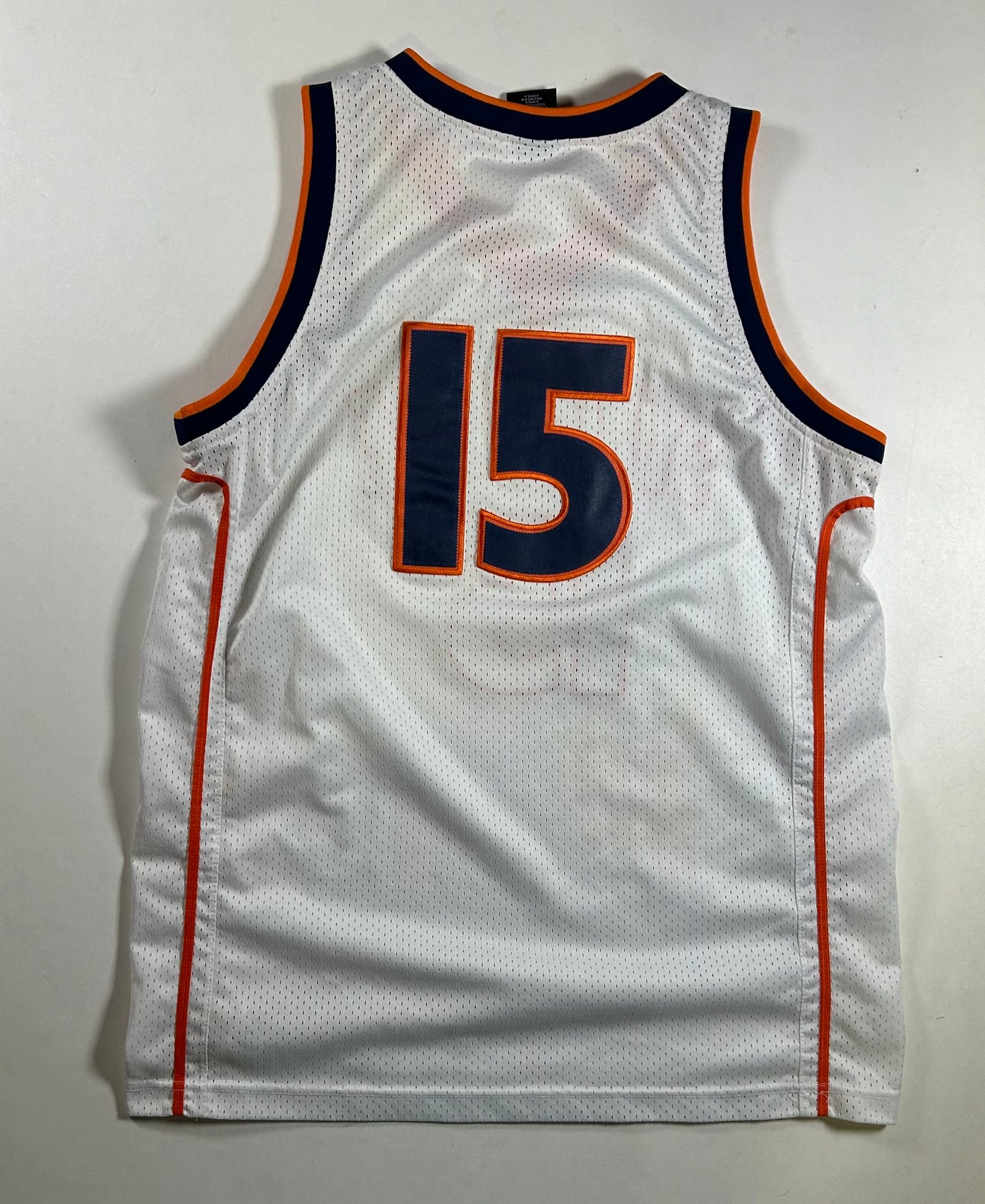 Vintage Nike Syracuse Orange Carmelo Anthony 15 White Orangeman Jersey Youth XL Fits Adult Small 21x29 Inches