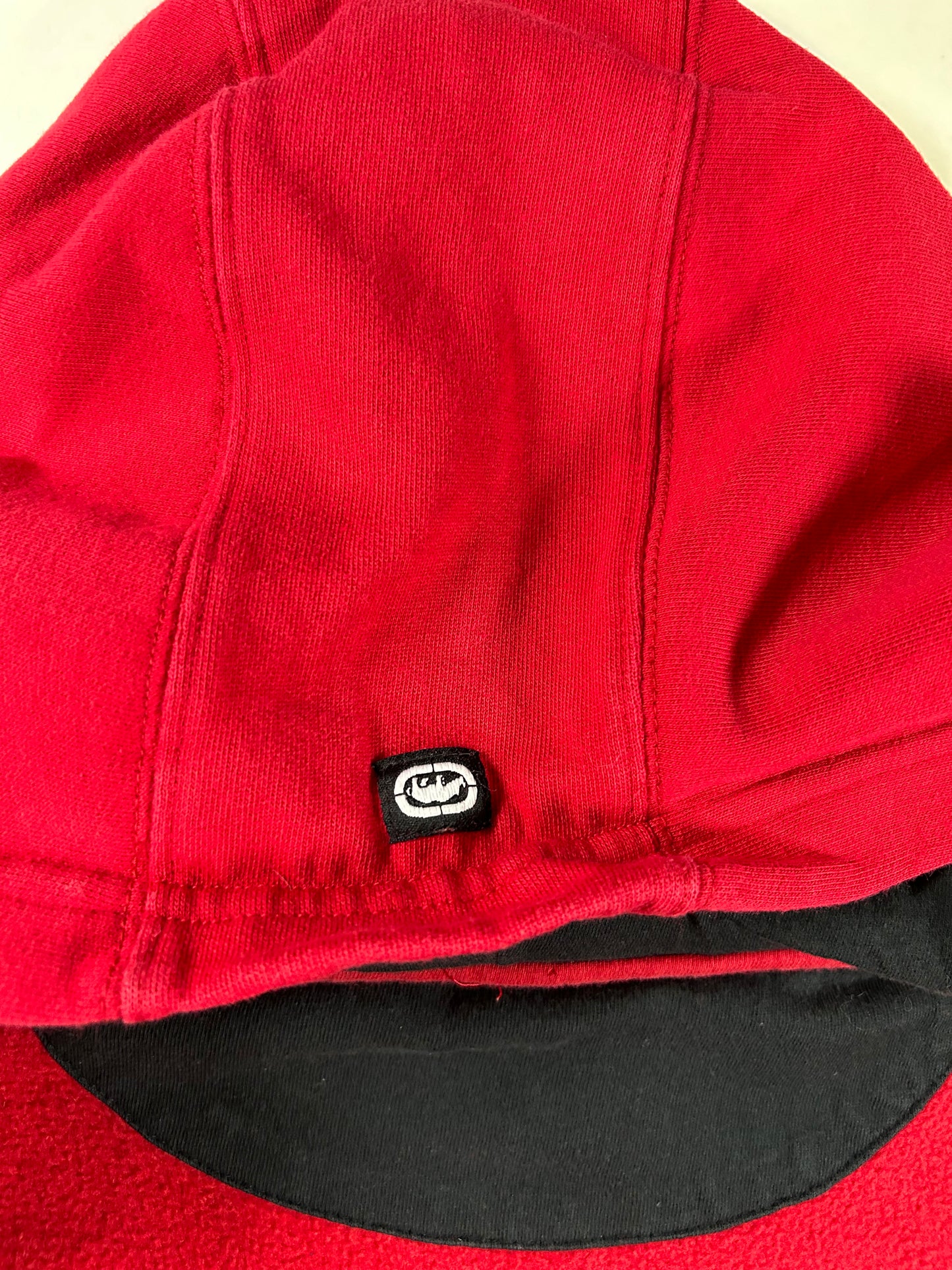 Vintage Eckō Unltd. Raw & Uncut Zip Hooded Sweatshirt Medium 22.75x27.5 Inches Red As Is