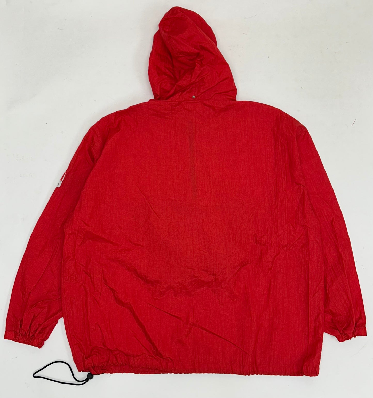 Vintage 90s Marlboro Unlimited Packable Windbreaker Jacket Red Clean XL 28.5x30.75 Inches