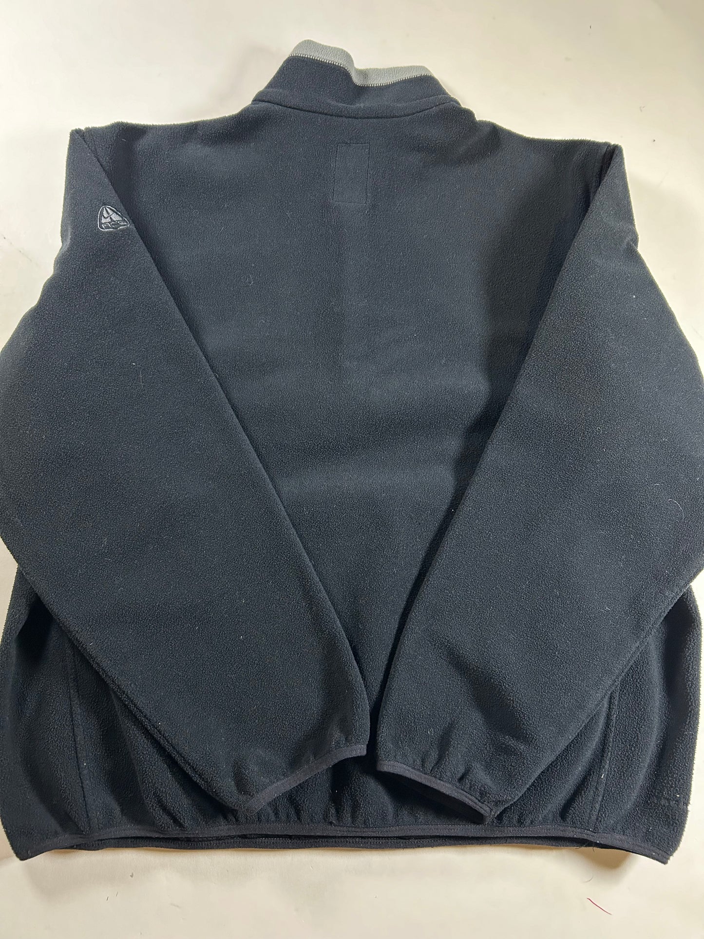 Vintage Nike ACG Winter X Games Fleece 1/4 Zip Jacket Therma-Fit XL/L Fit 26.75x28 Inches Black