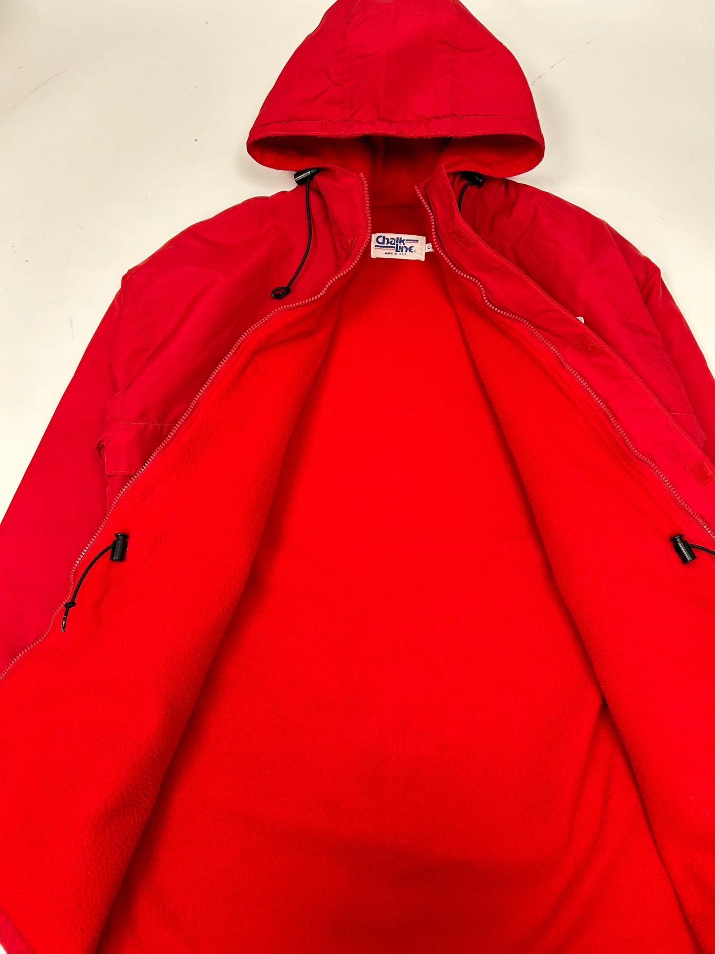 Vintage Chalk-Line MLB This Week In Baseball Zip Long Trench Style Jacket Size Tagged Large 26.5x36.5 Inches As Is Has Wear