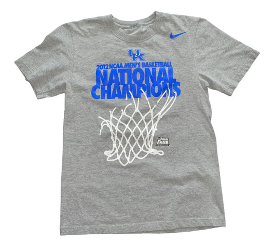 Nike Kentucky Wildcats 2012 NCAA Basketball Champions T-Shirt XL Gray New Sealed
