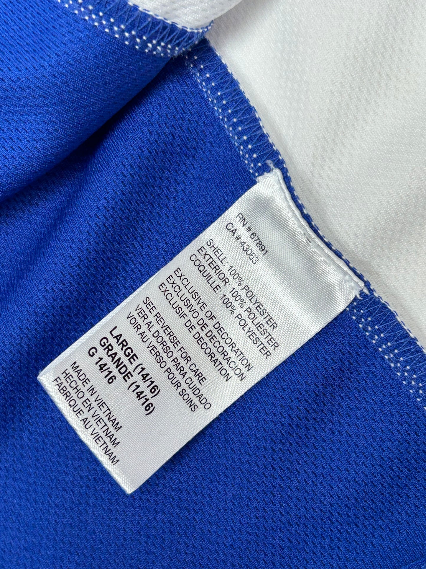 Adidas Steph Curry #30 GS Golden State Warriors Jersey Size Youth Large 19.75x26.25 Inches Blue