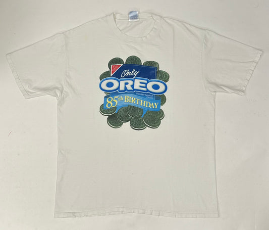 Vintage Oreo Cookies 85th Birthday Anniversary Brand Promo Tee XL 24x30 Inches Worn As Is