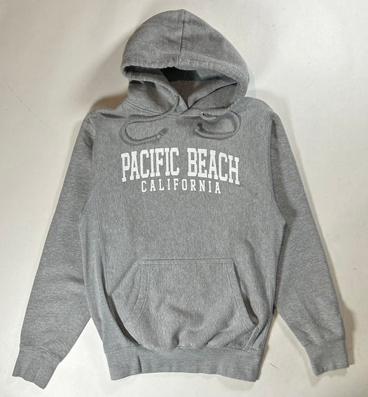 MV Sports Pro-Weave Pacific Beach California Hooded Sweatshirt XS 20.5x27.5 Inches Gray