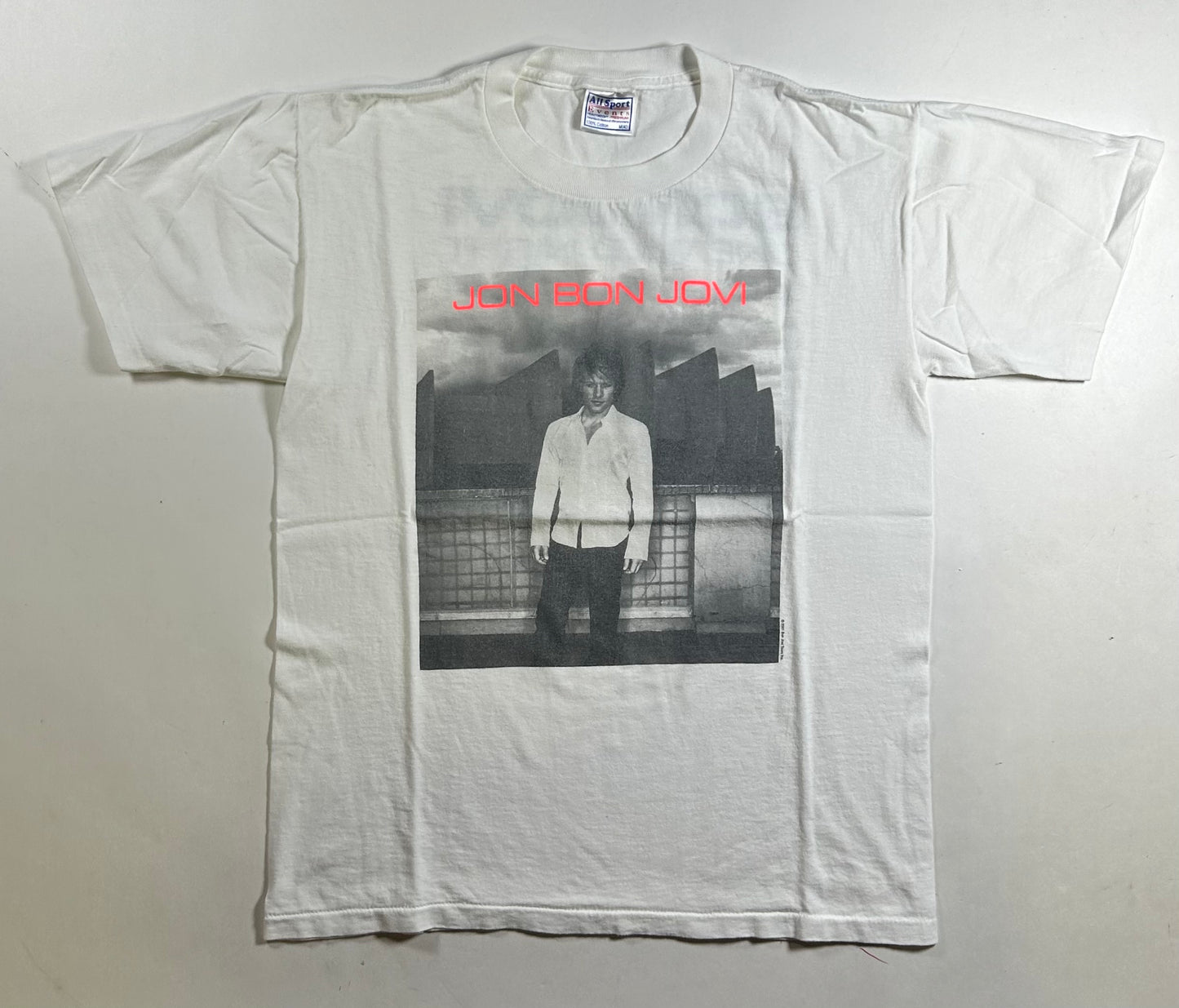 Vintage Jon Bon Jovi One Wild Night World Tour 2001 Music Band Tee Medium 20x26.5 Inches