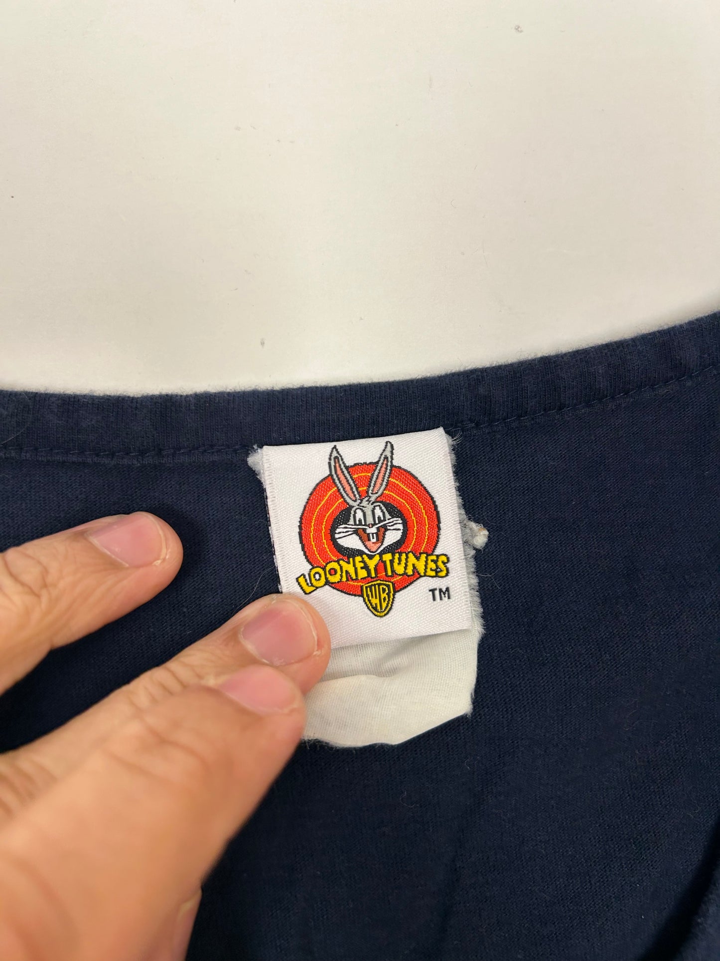 Vintage 2002 Looney Tunes Tweety Bird Get Over It Button Up Baseball Style Jersey Medium/Small 21.5x25.25 Inches