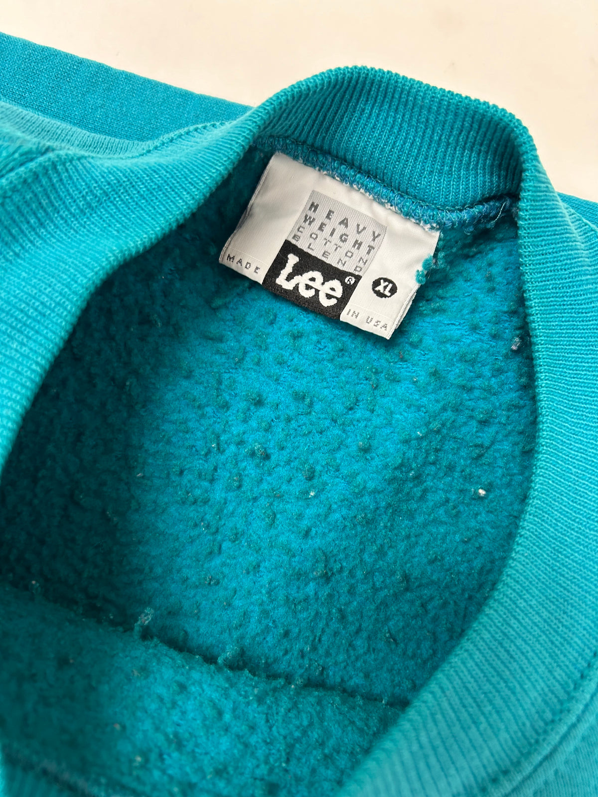 Edgewood New Jersey Deeper Than The Roots Crewneck Sweatshirts Lee Tag Turquoise Blue Boxy M/L Fit 24.25x25 Inches As Is