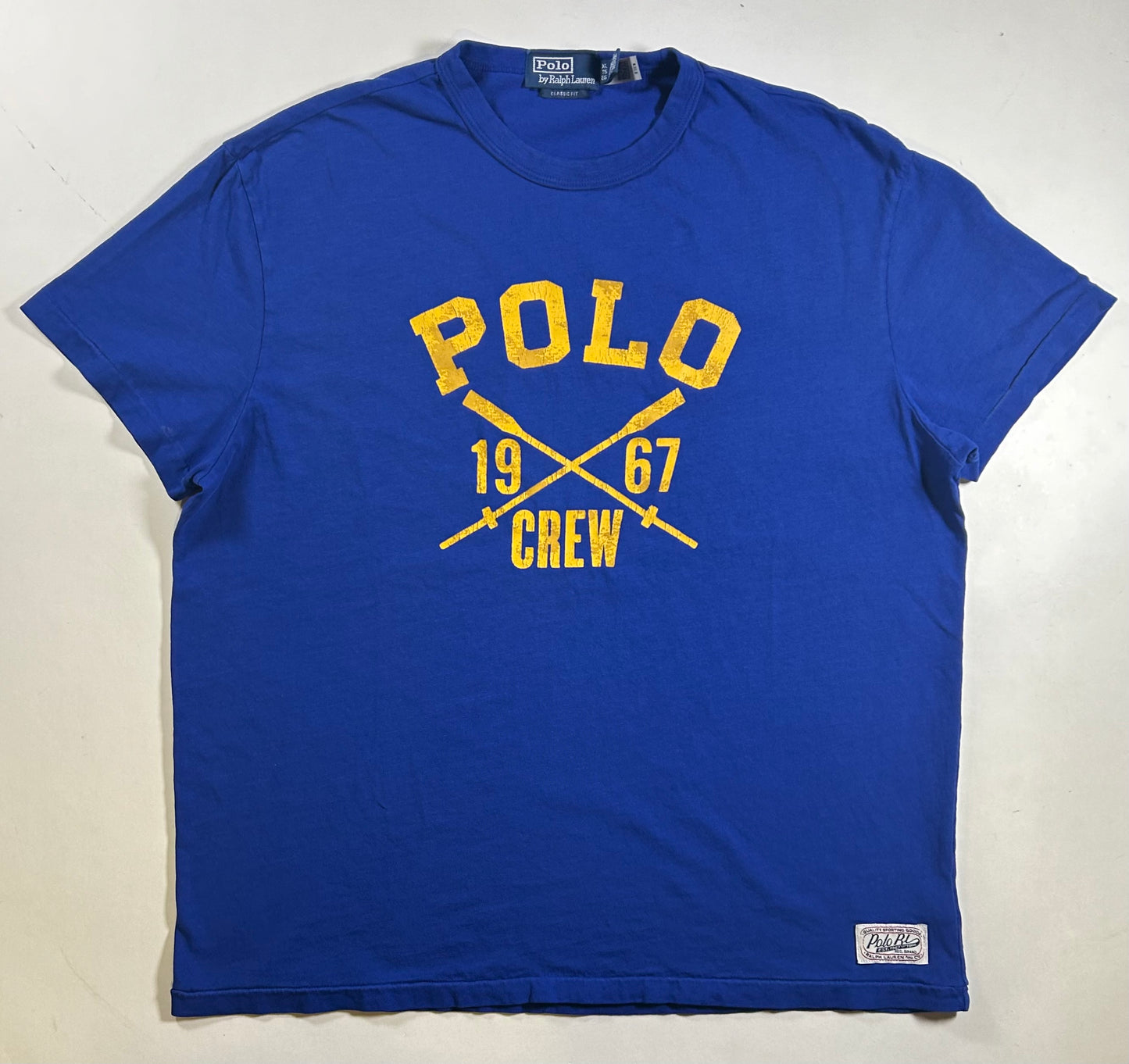 Polo Crew 1967 Polo Ralph Lauren Men’s T-Shirt Size XL 24.25x28.5 Inches Blue