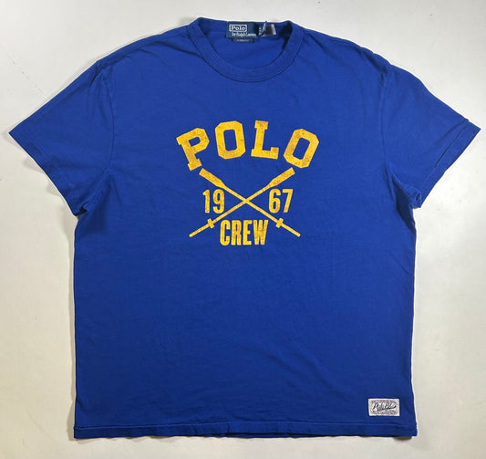 Polo Crew 1967 Polo Ralph Lauren Men’s T-Shirt Size XL 24.25x28.5 Inches Blue