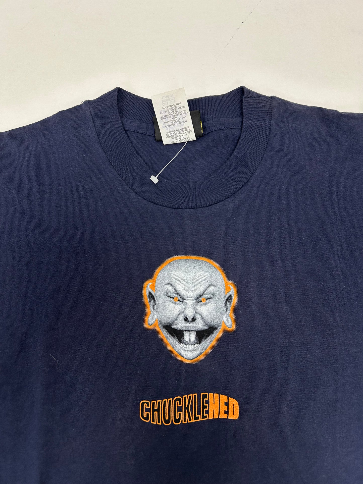 Vintage 1996 Hedcase Chucklehed Graphic EMC2 Tee Made in USA Clean Large 21.75x30.25 Inches