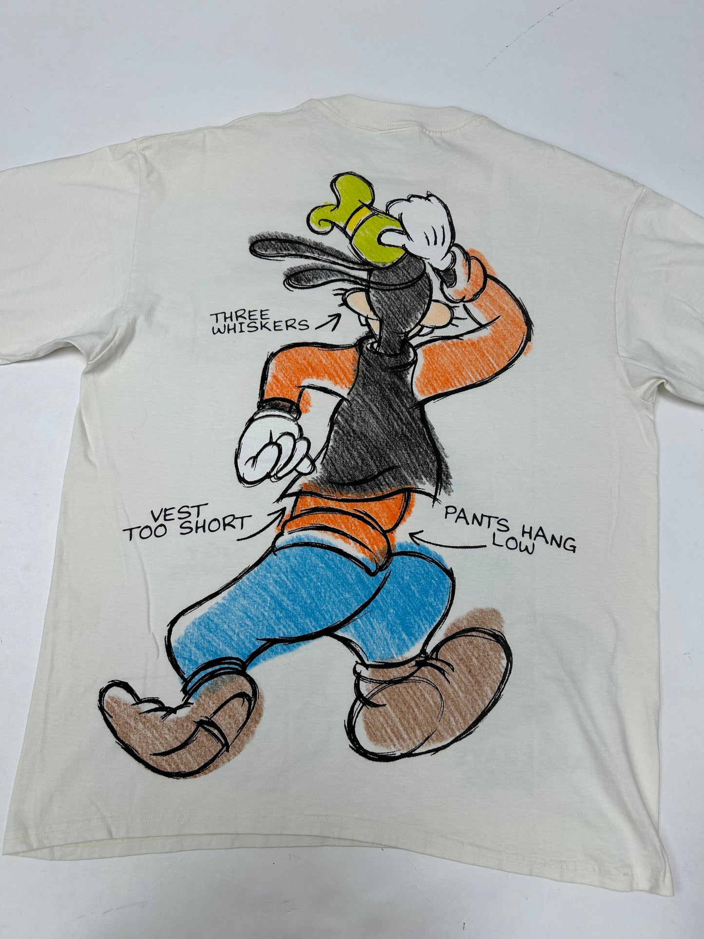 Vintage Disney Goofy Tee Goofy Sketch Drawing Explanation Tee The Disney Store