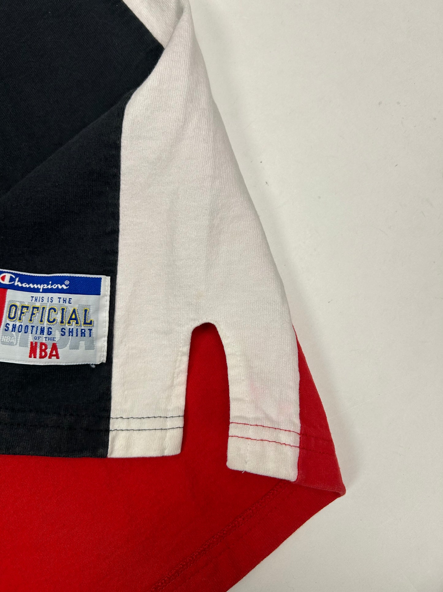 Vintage Chicago Bulls NBA Official Shooting Shirt Champion Basketball 2XL Jordan