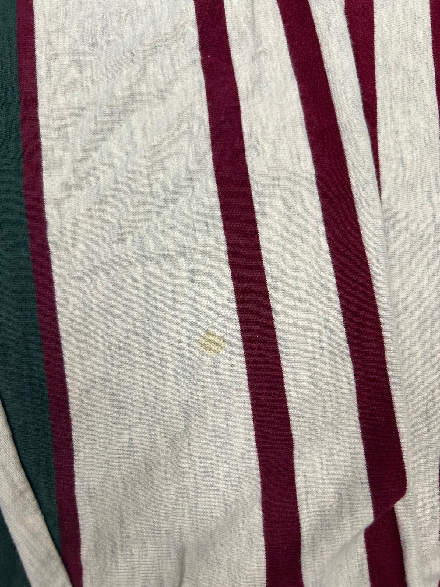Vintage Chaps Ralph Lauren Rugby Shirt Mens XL Striped Green Red Polo 90s Skate