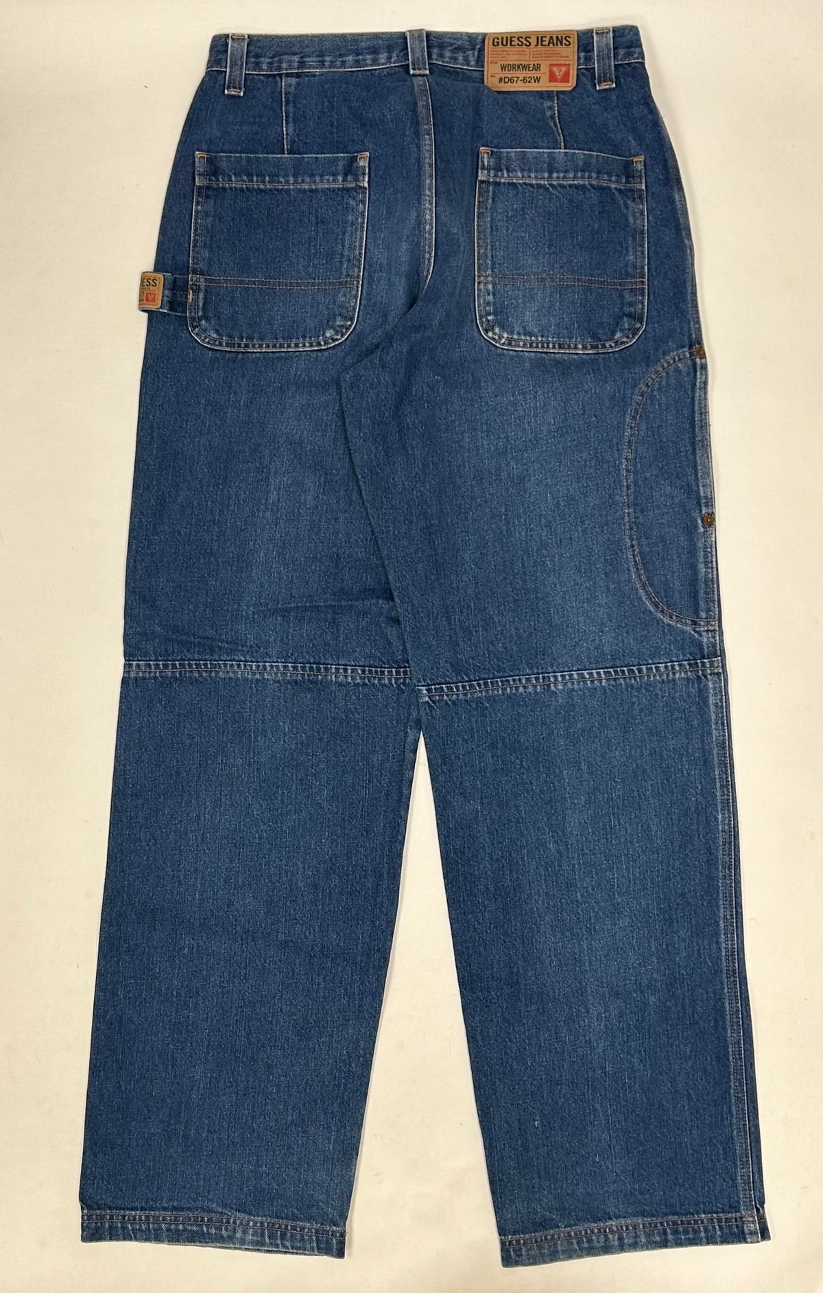 Guess Men’s Workwear D67-62W Carpenter Jeans Baggy Loose Fit Tagged 32 16x44.75 Inches