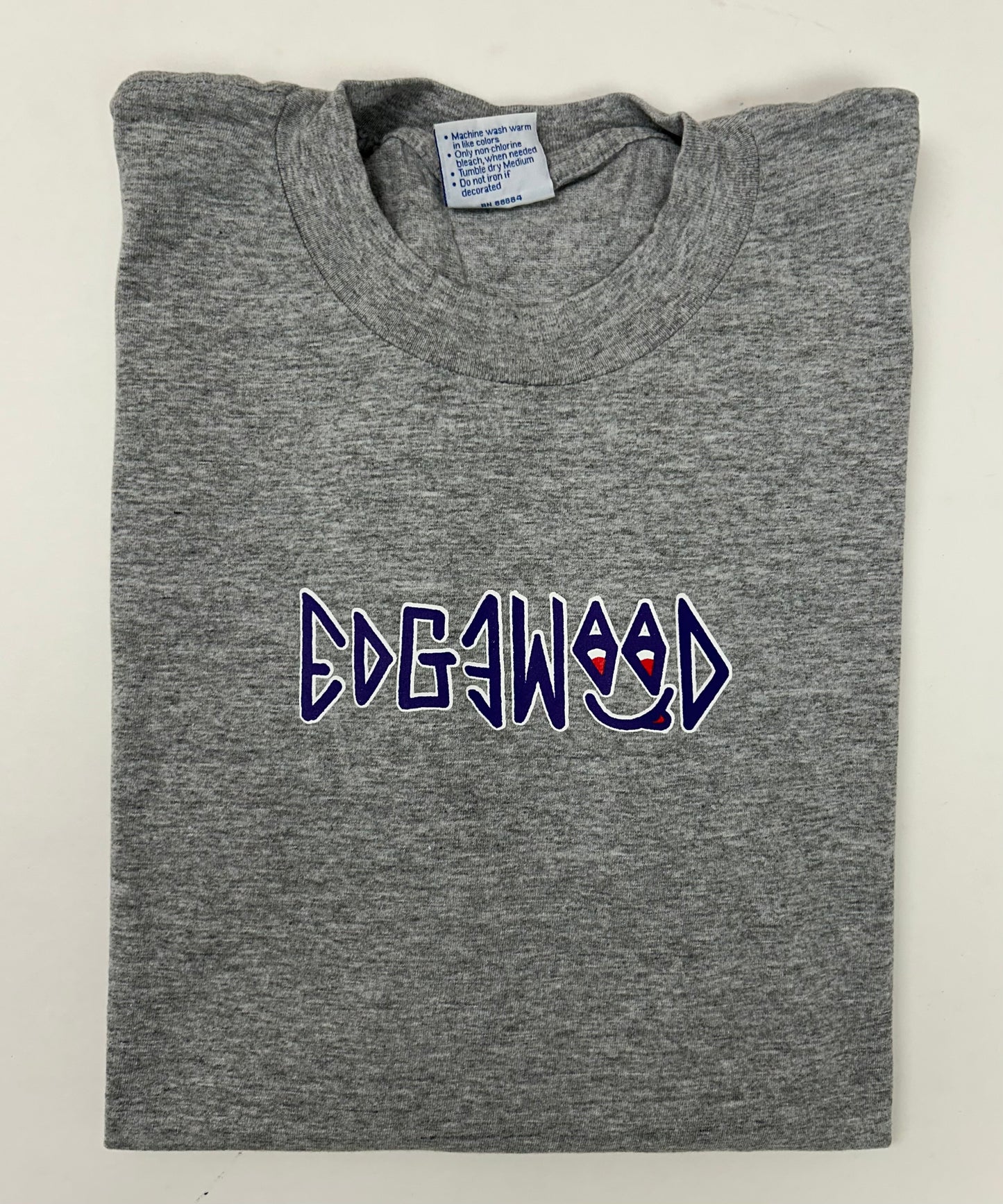 Edgewood NJ first edition “Deeper Than The Roots.” Long Sleeve Tee Gray All Sport Tag 90/10 Blend Made In USA