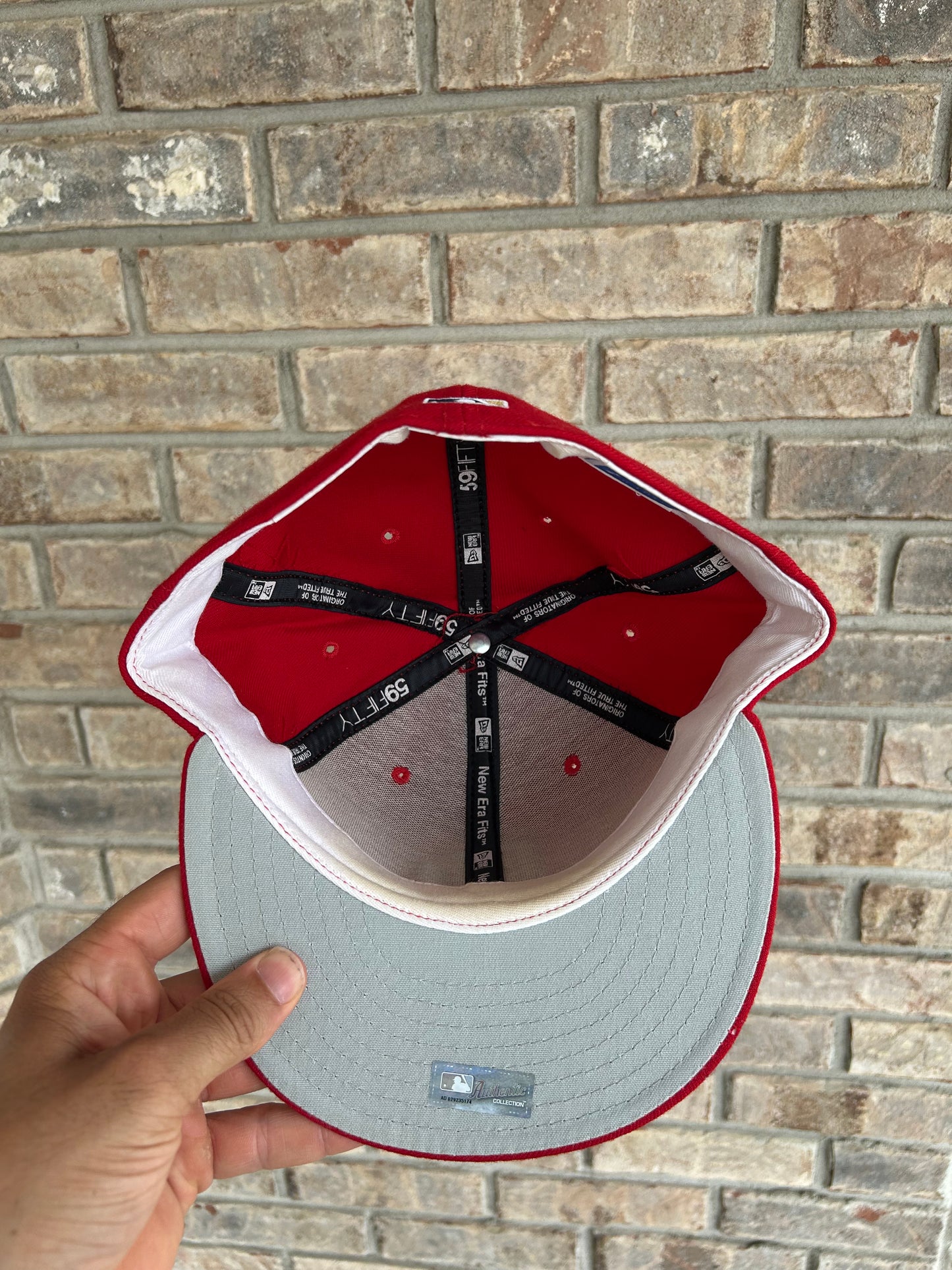 Vintage 2000s Washington Nationals MLB New Era 59Fifty DC Hat 7 5/8 Made USA 100% Wool As Is
