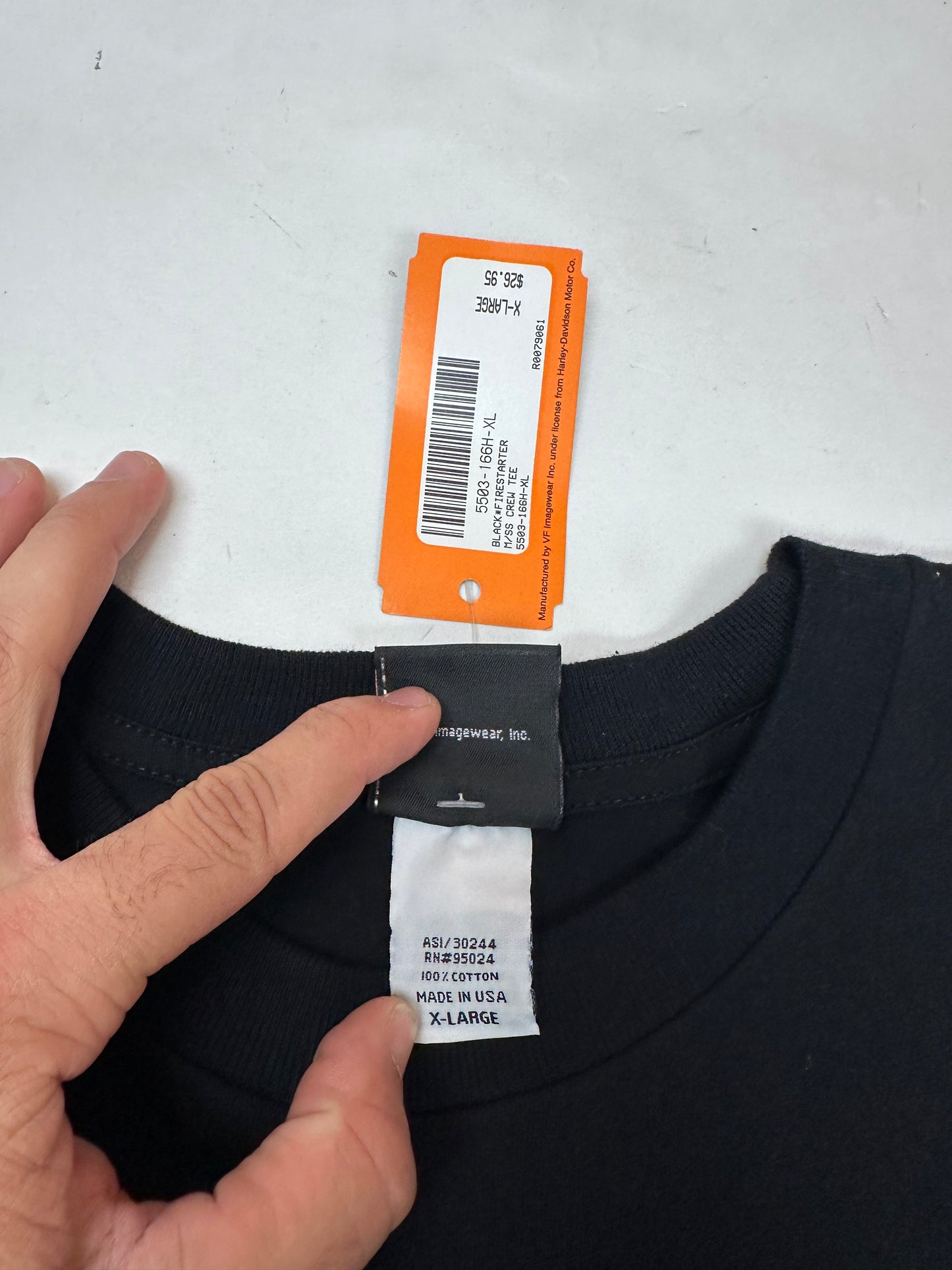 2006-2007 Harley Davidson Motorcycles Fire Starter Bruce Rossmeyer’s Boca Raton Florida Dealer Tee XL 23.5x33 Inches DS Brand New Old Stock