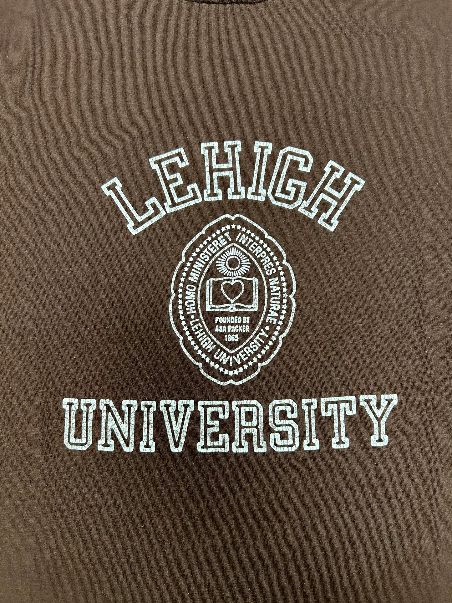 Vintage Lehigh University Brown T-Shirt L/XL 22.75x28.75 Leisure Wear Tag USA