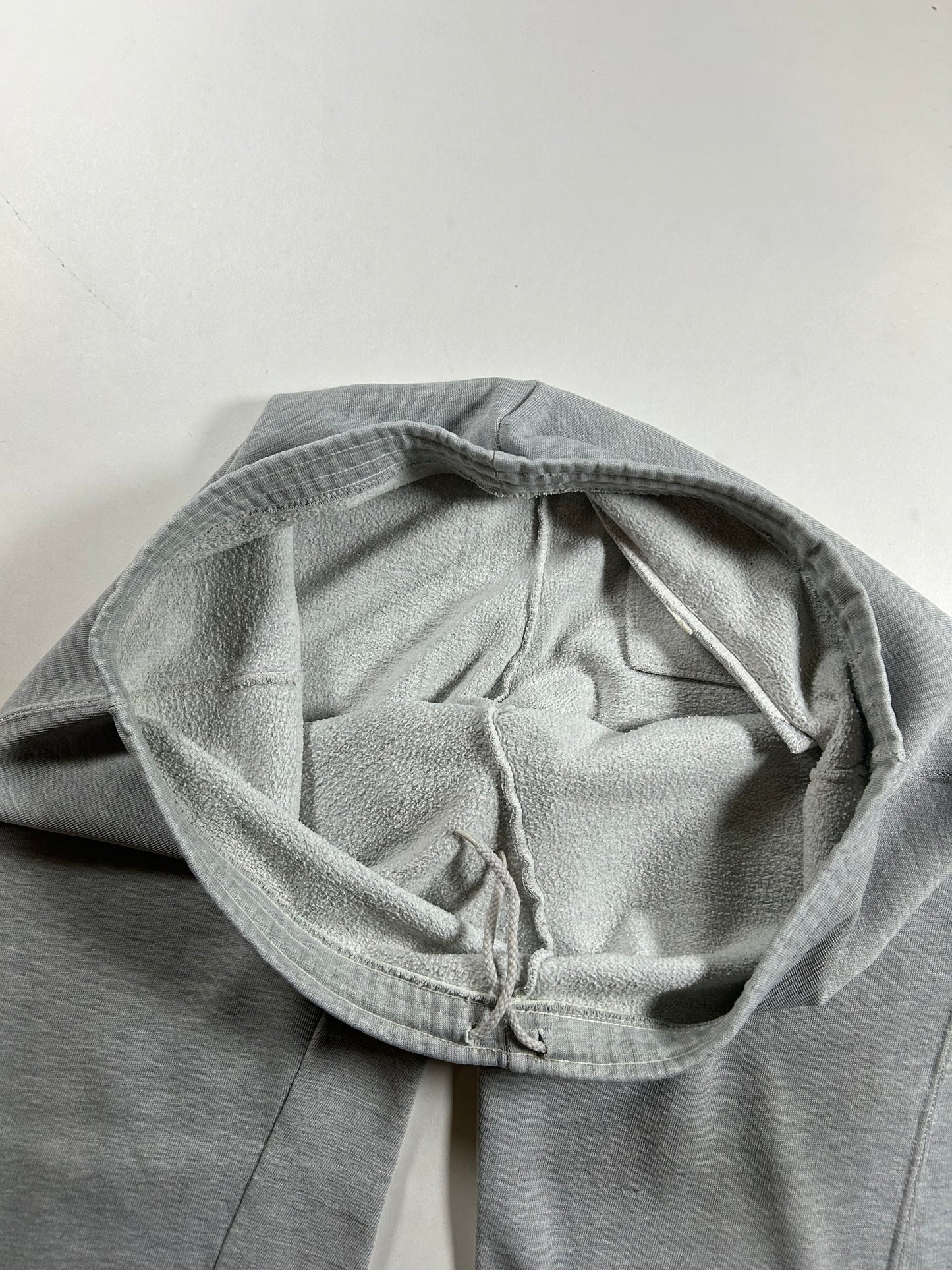 Vintage 80s Nike Sweatpants Gray Terry Wide Leg Baggy Medium Blue Tag 19.75x36.5 Inches
