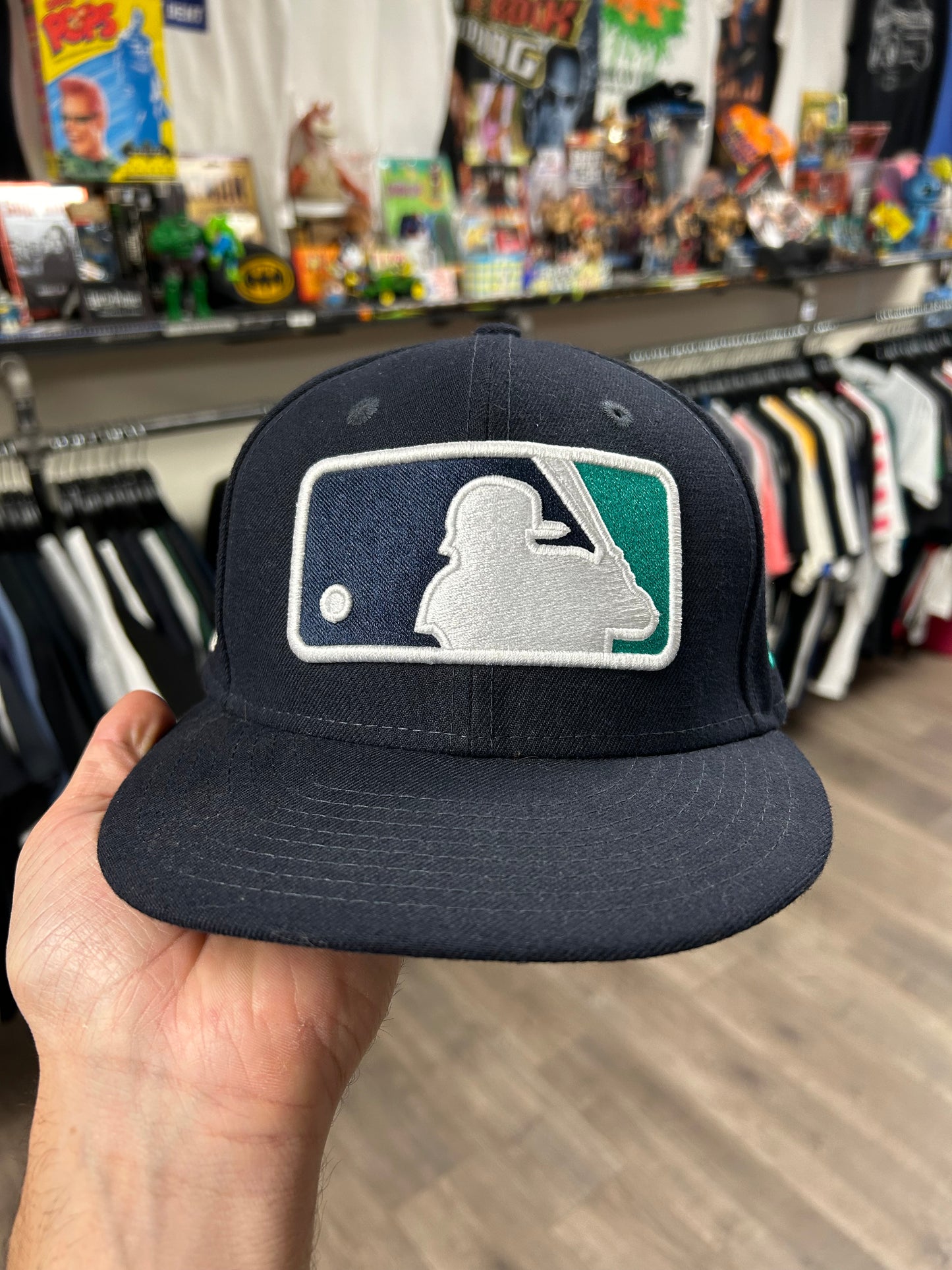 New Era 59Fifty Ken Griffey Jr. Seattle Mariners MLB Tribute Number Retirement Fitted Hat 7 1/8 As Is