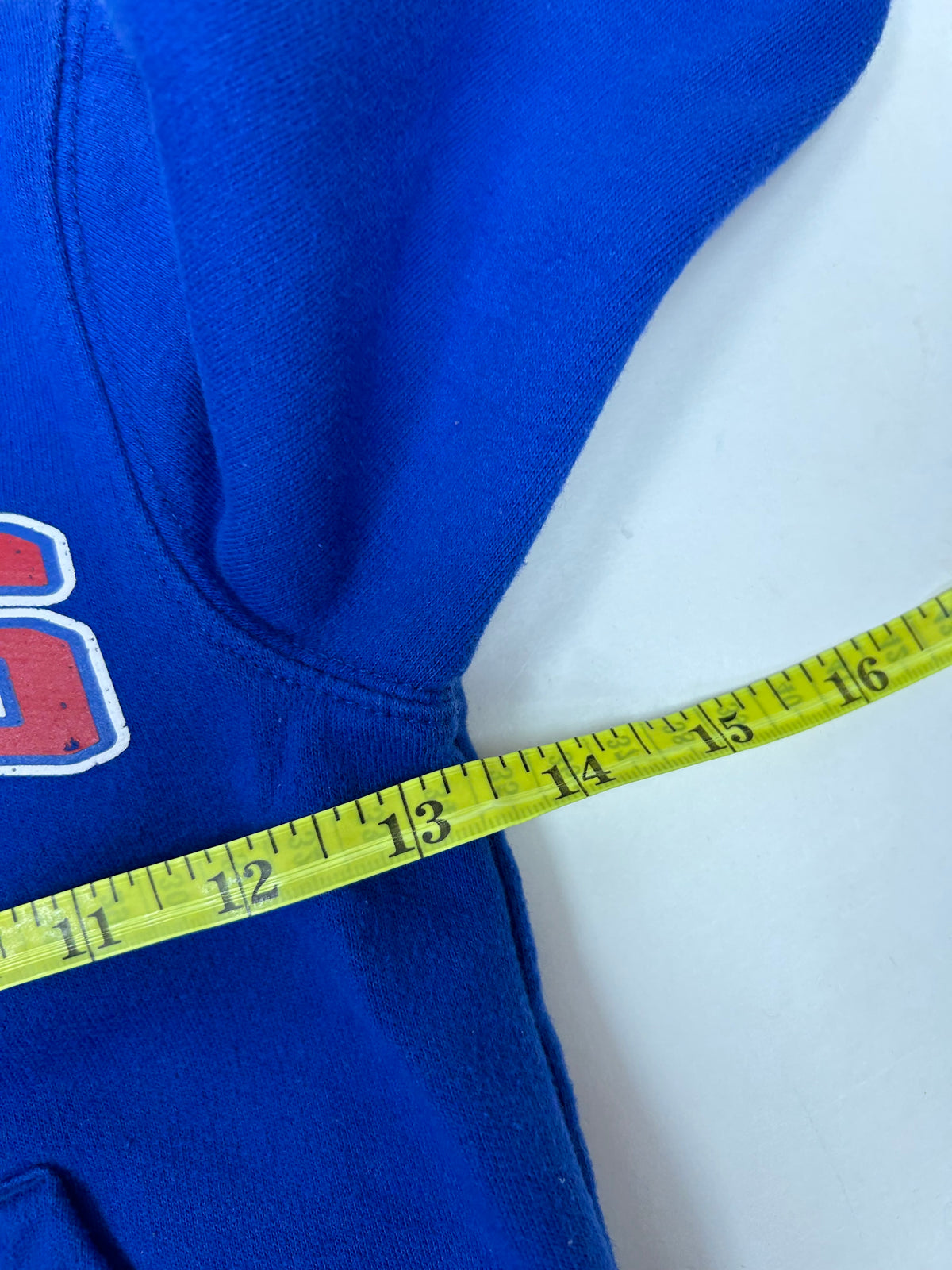 New York Giants NFL Football Zip Up Sweatshirt Kids 12/18 M 13.5x15 Inches