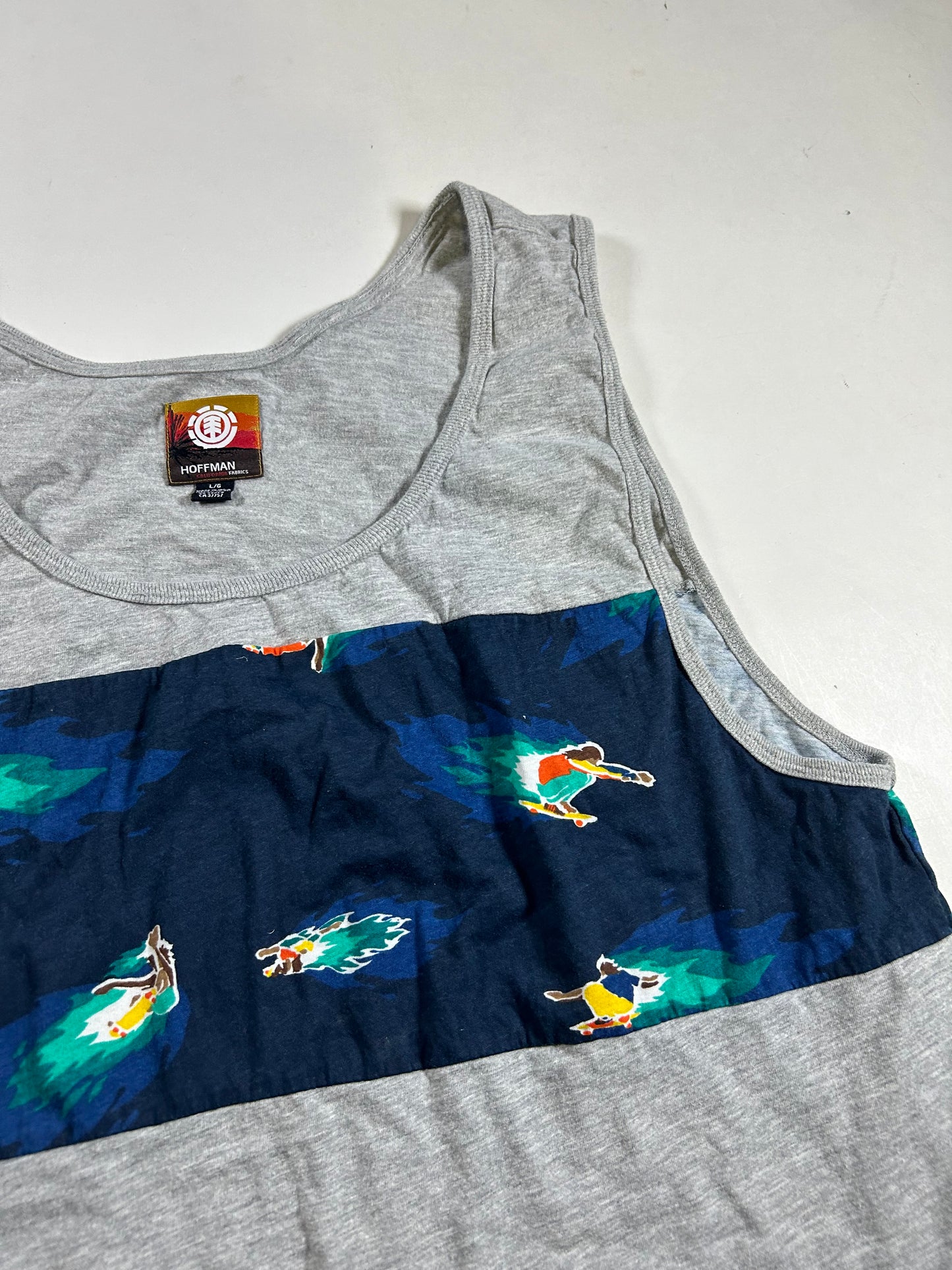 Element Skateboards Hoffman Tank Top Sleeveless Beach Skateboarding Gym Large 21.25x29/30 Inches