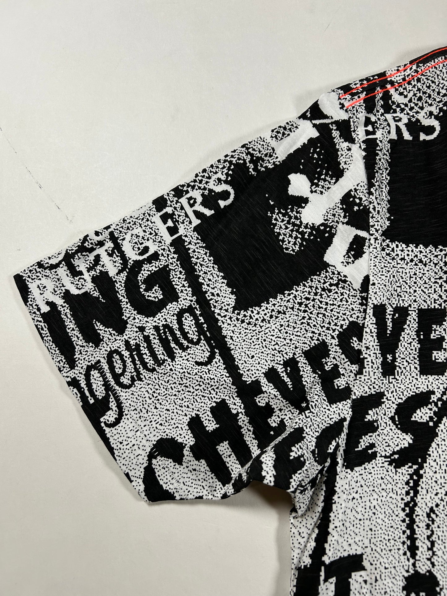 Vintage Eckō Marc Echō Cut & Sew Rutgers University Street Alchemists AOP Football Tee Large 22x29 Inches