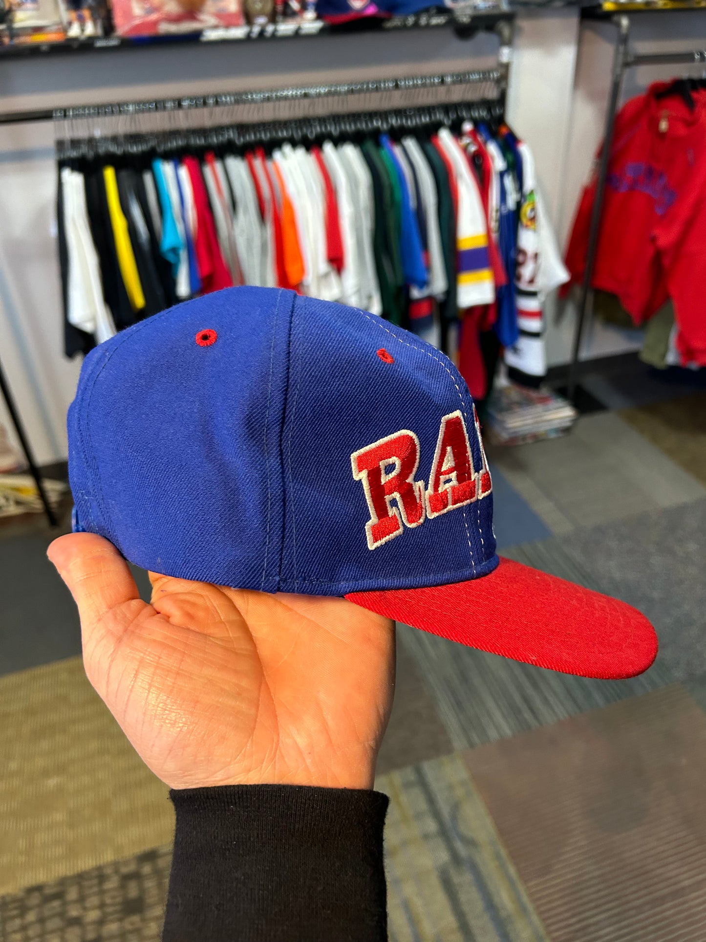 Vintage 90s Starter New York Rangers NHL SnapBack Hat